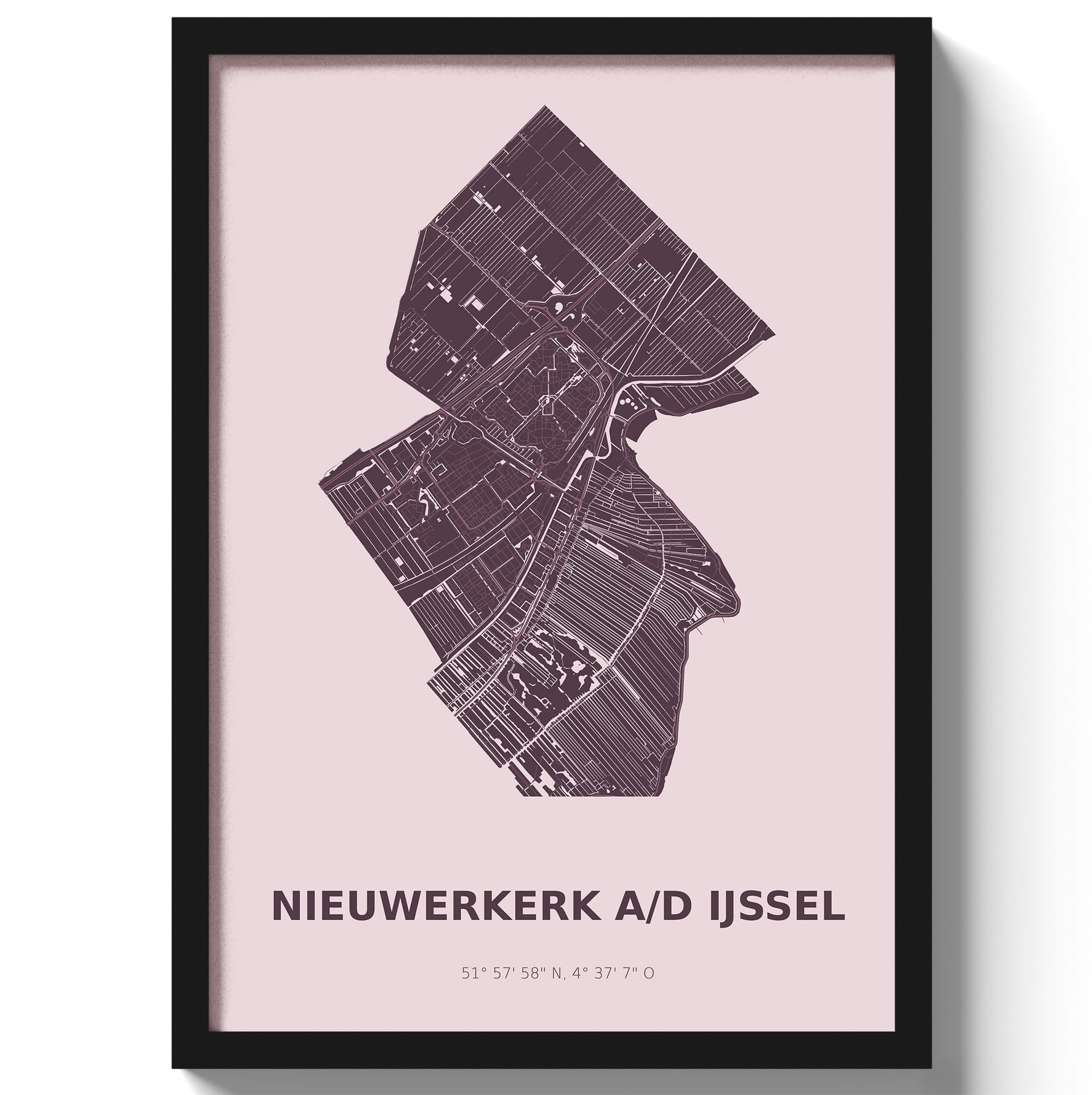 Poster Nieuwegein - Paars