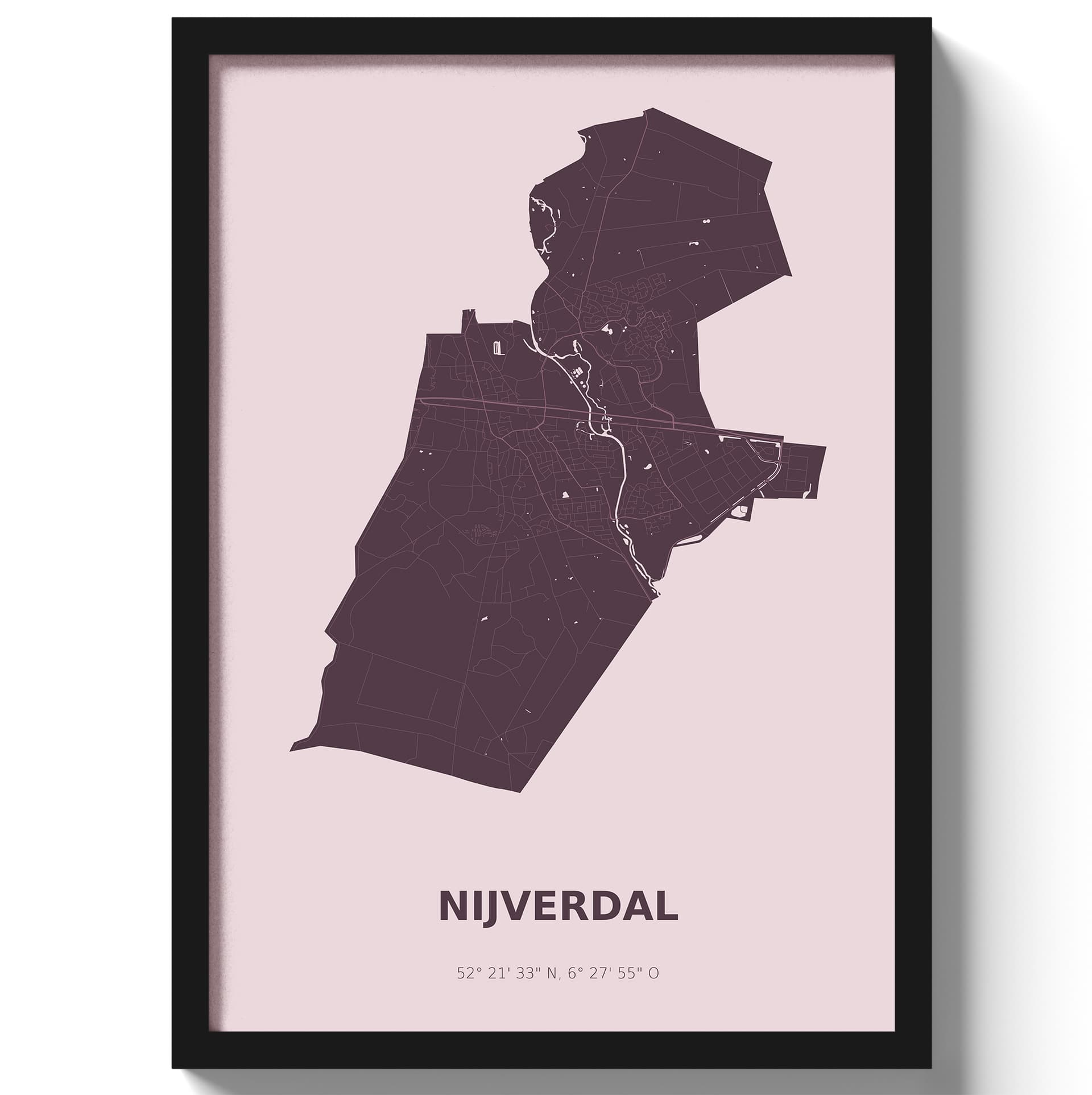Poster Nijverdal - Paars