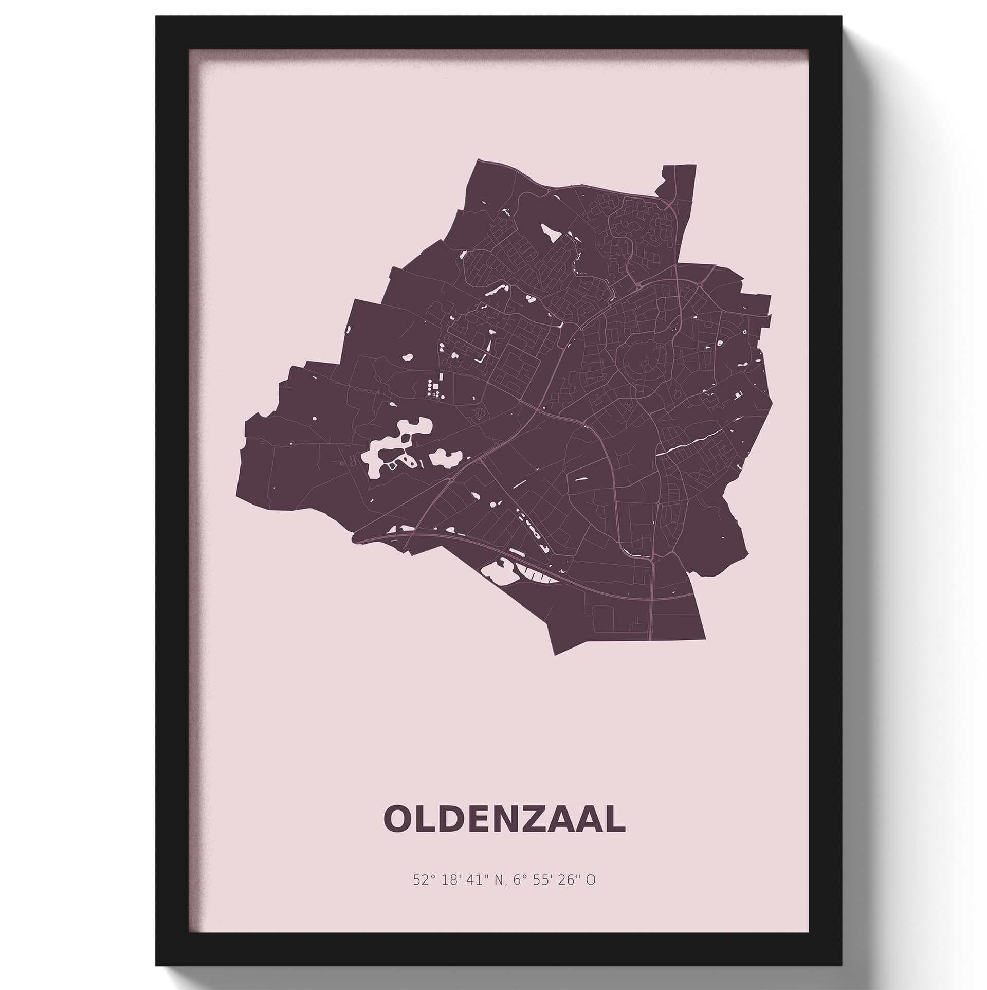 Poster Oldenzaal - Paars