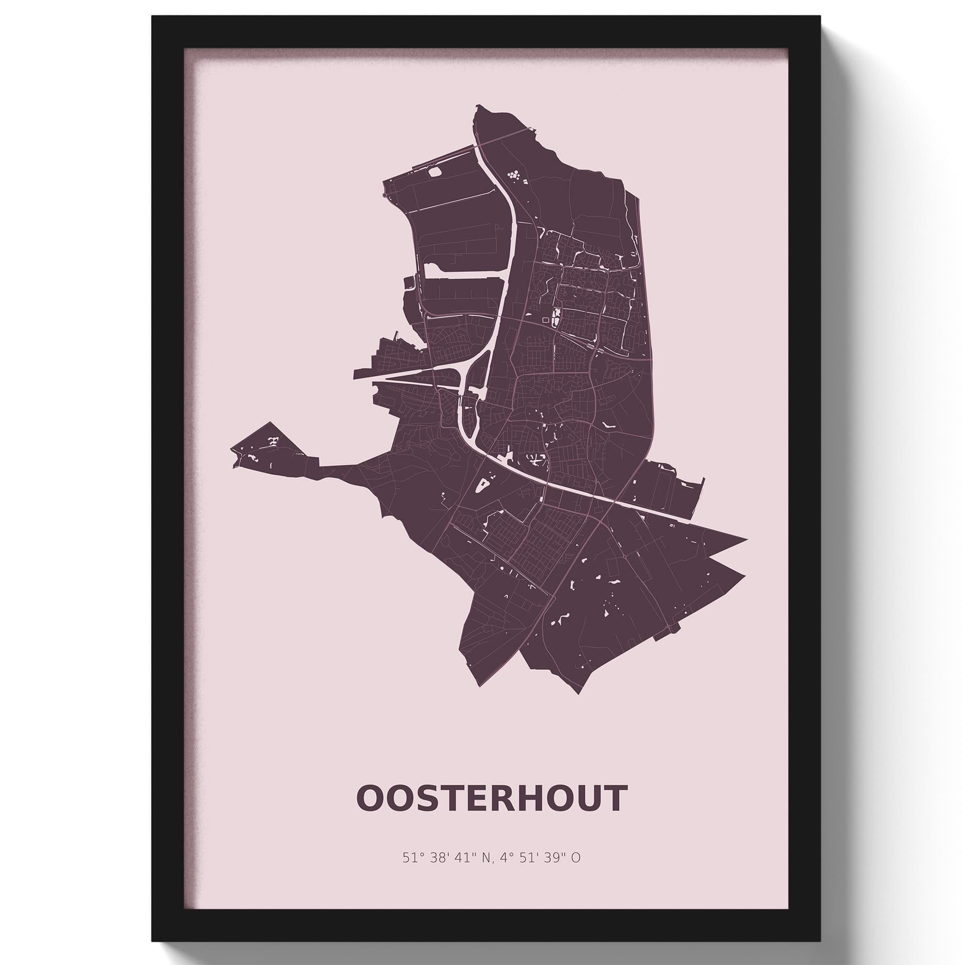 Poster Oosterhout - Paars