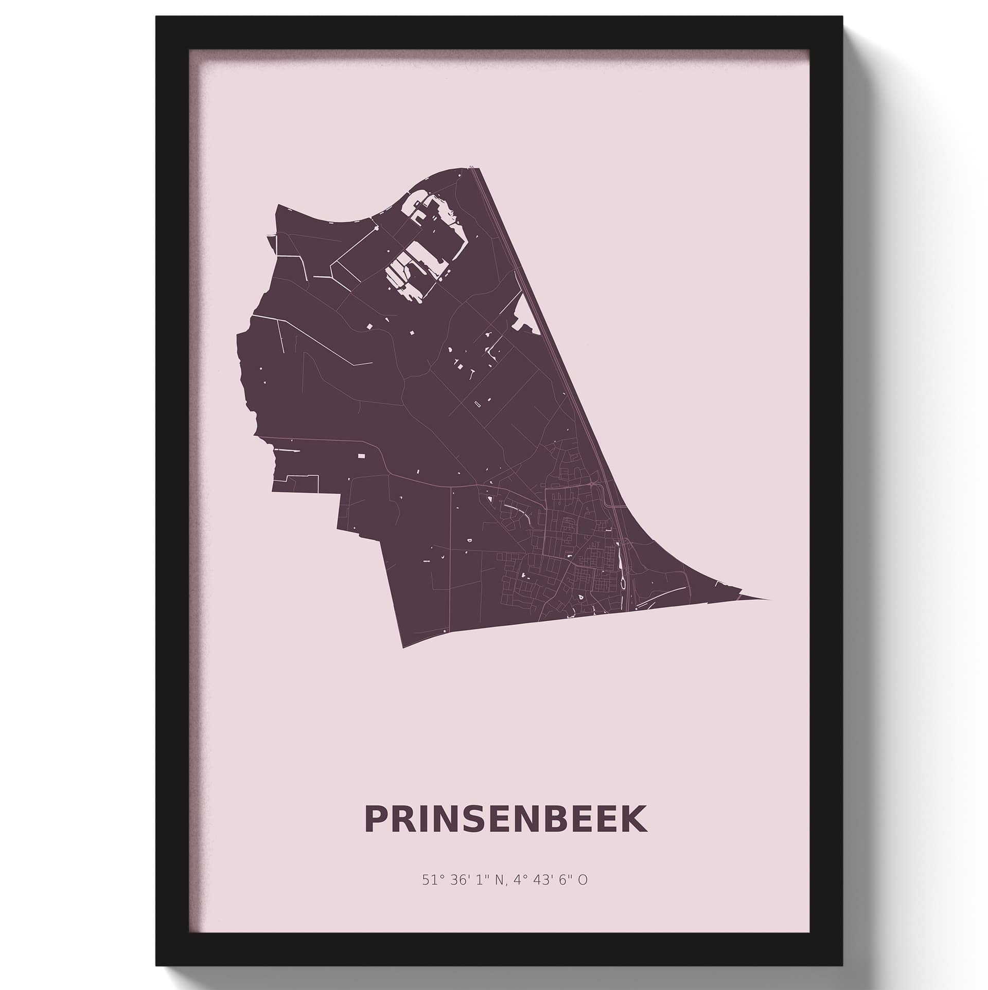 Poster Prinsenbeek - Paars