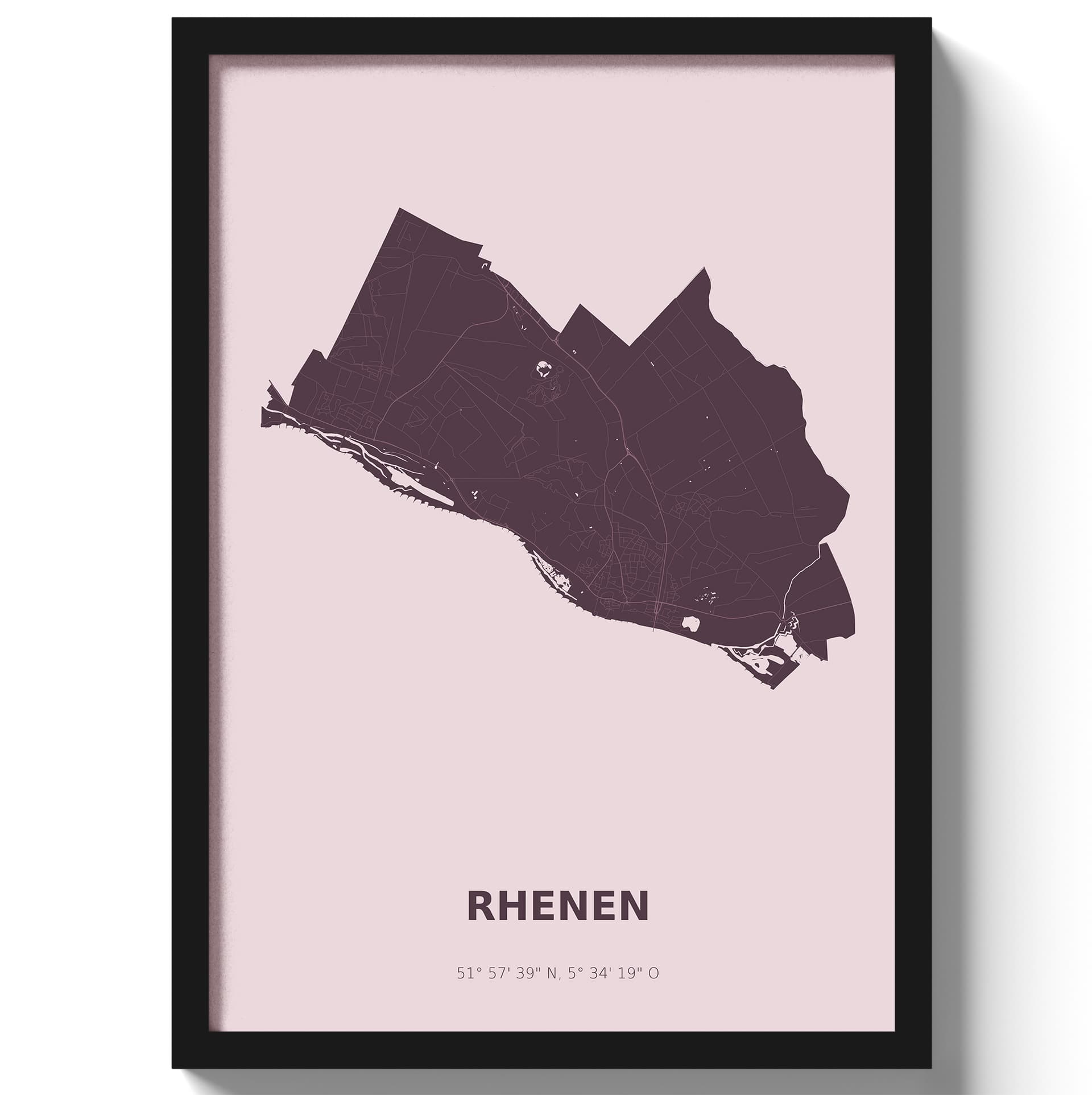 Poster Rhenen - Paars