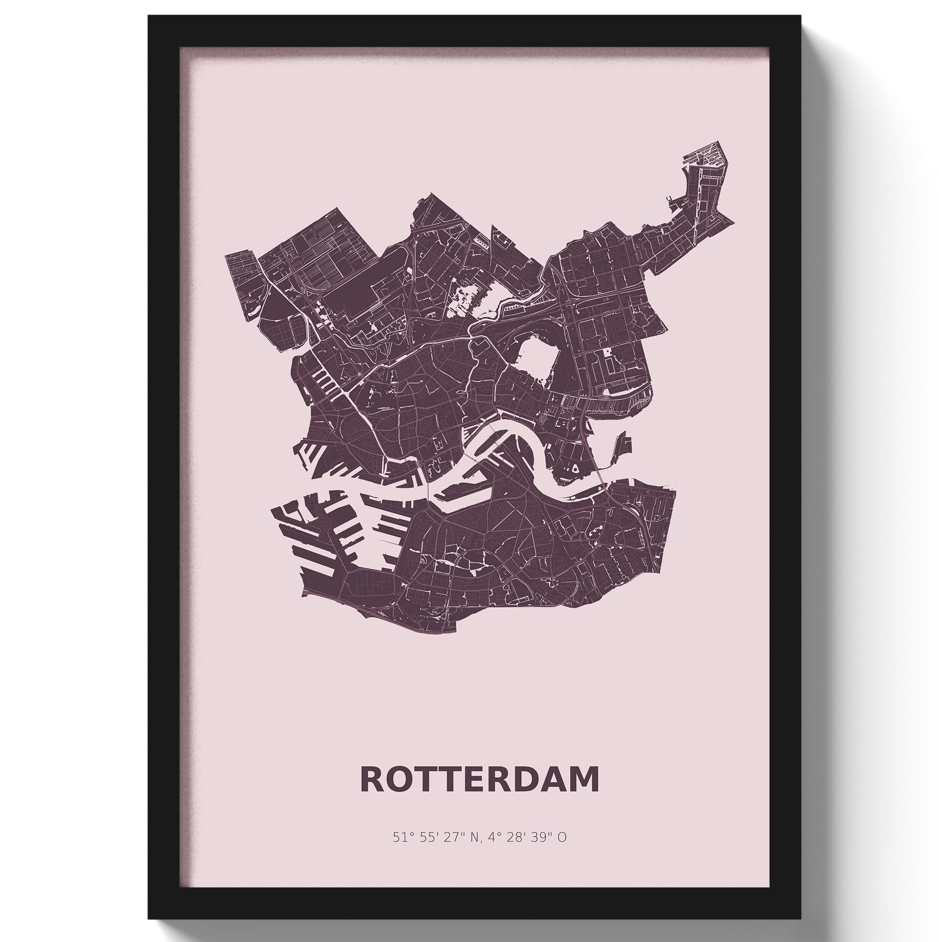 Poster Rotterdam - Paars