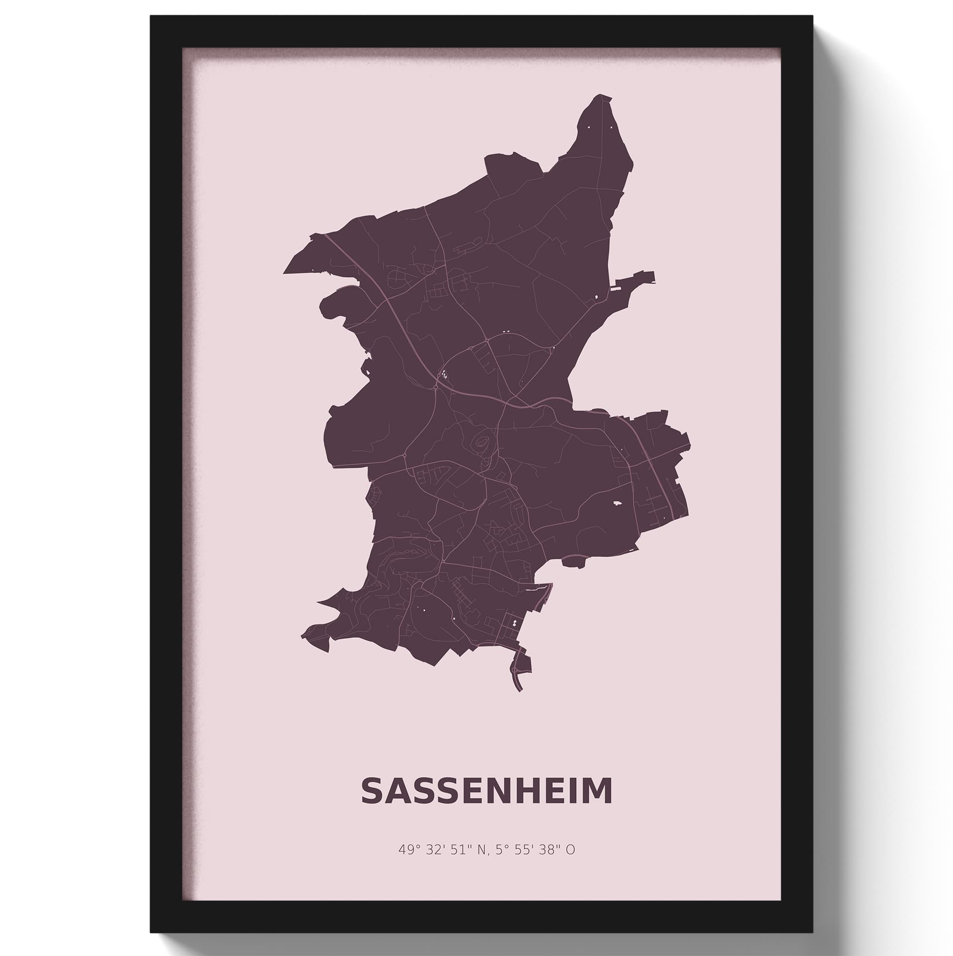 Poster Sassenheim - Paars