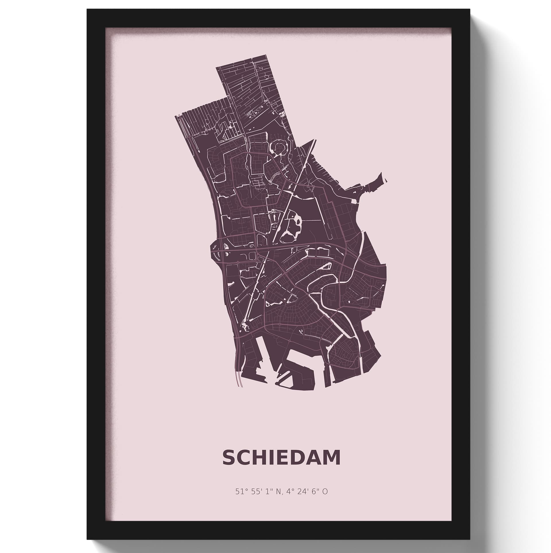 Poster Schiedam - Paars