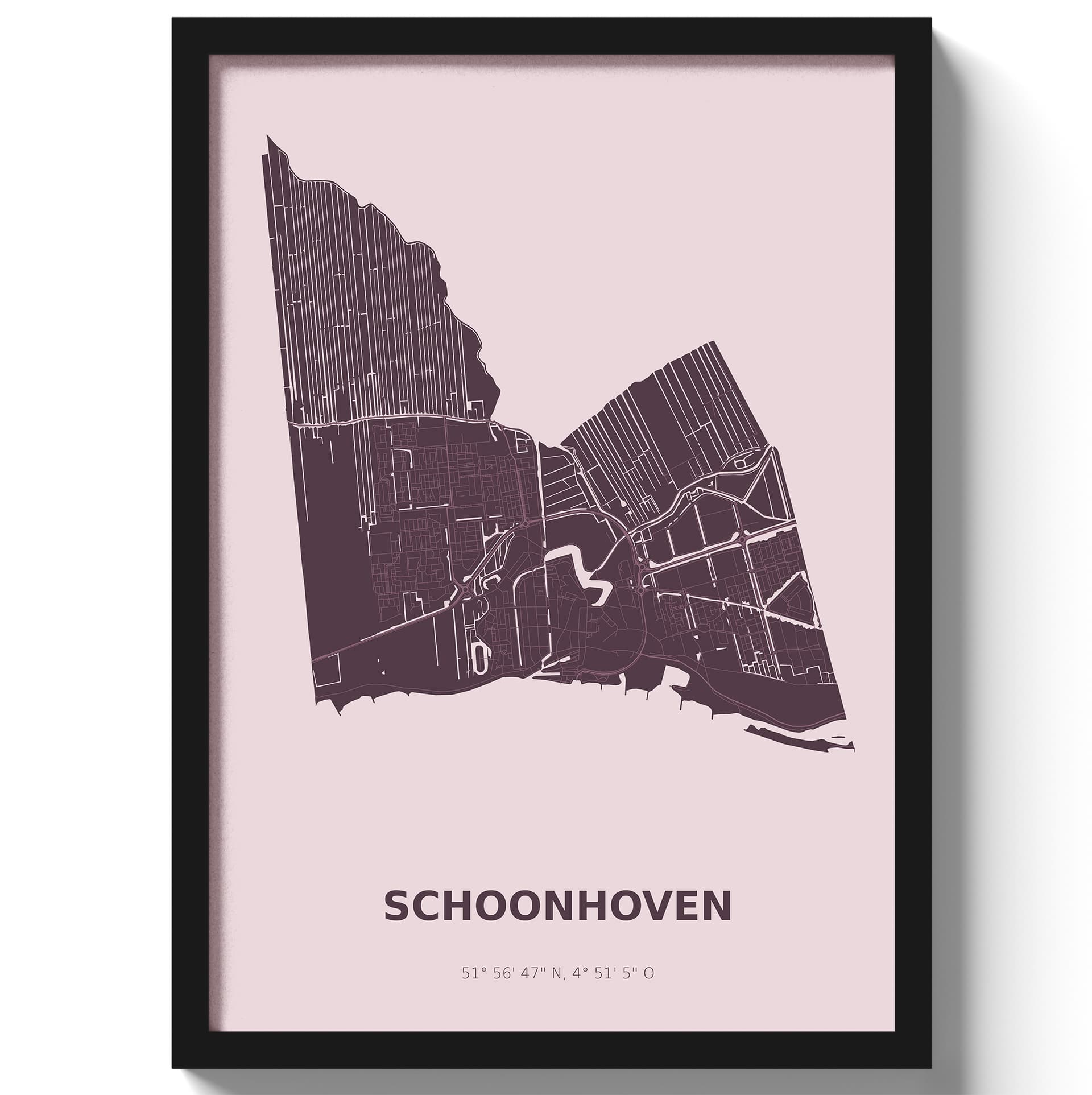 Poster Schoonhoven - Paars