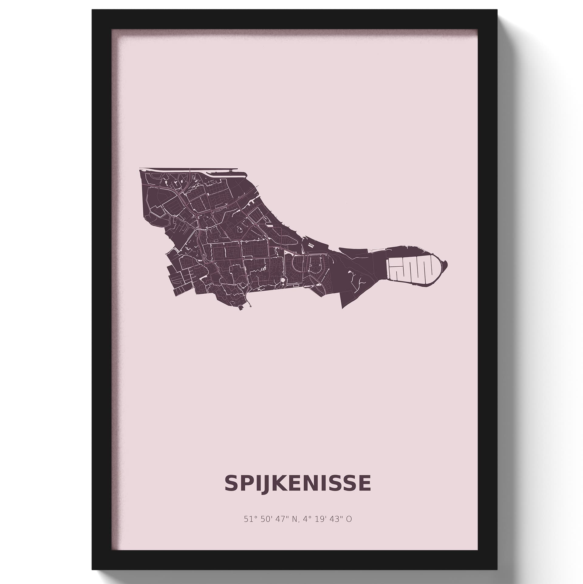 Poster Spijkenisse - Paars