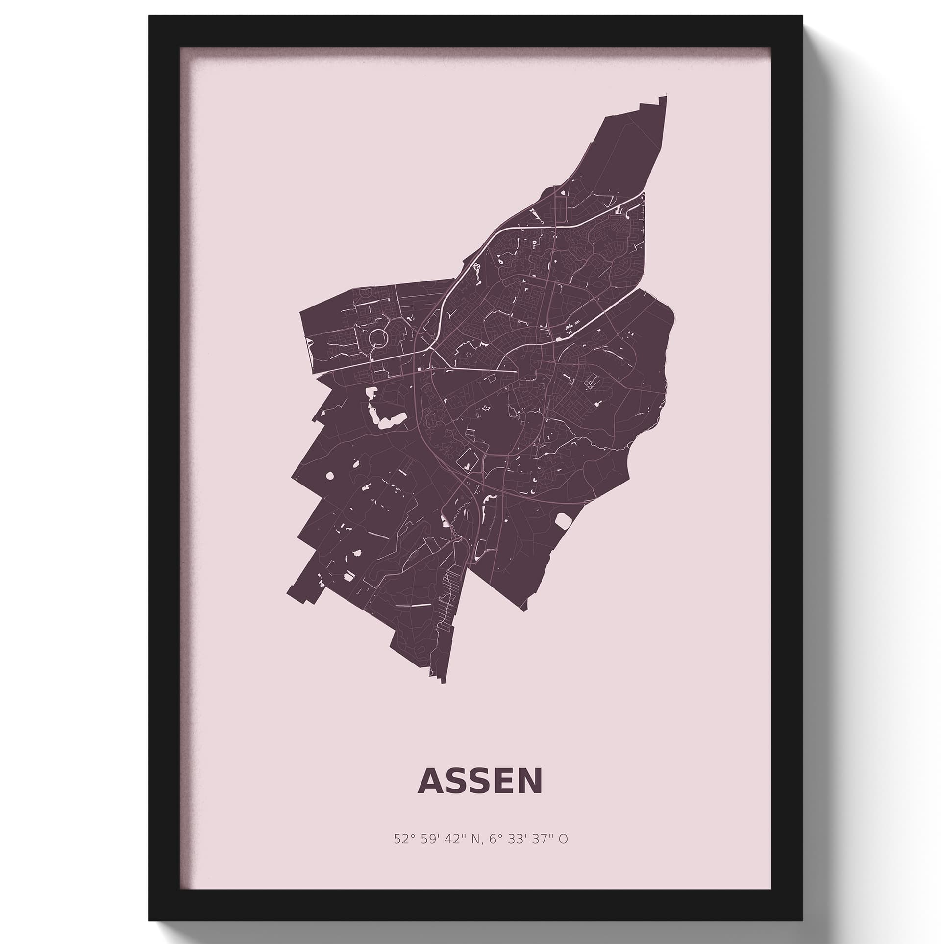Poster Assen - Paars