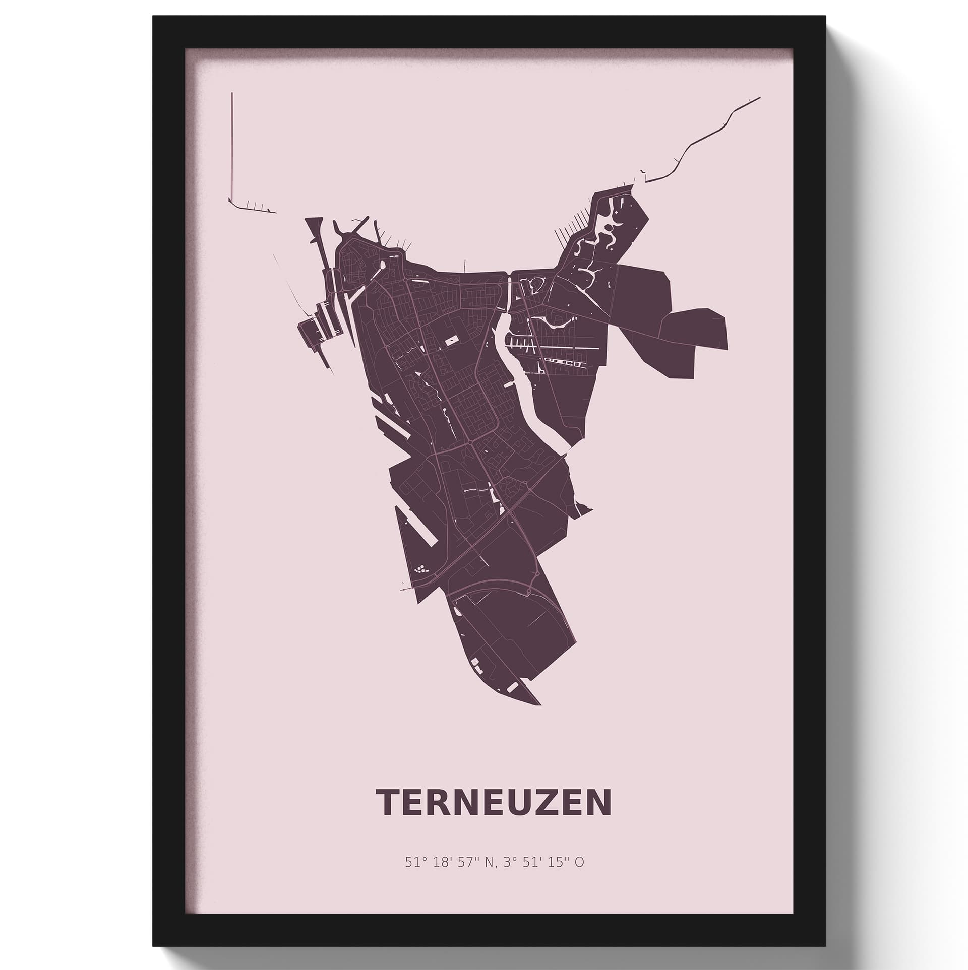 Poster Terneuzen - Paars