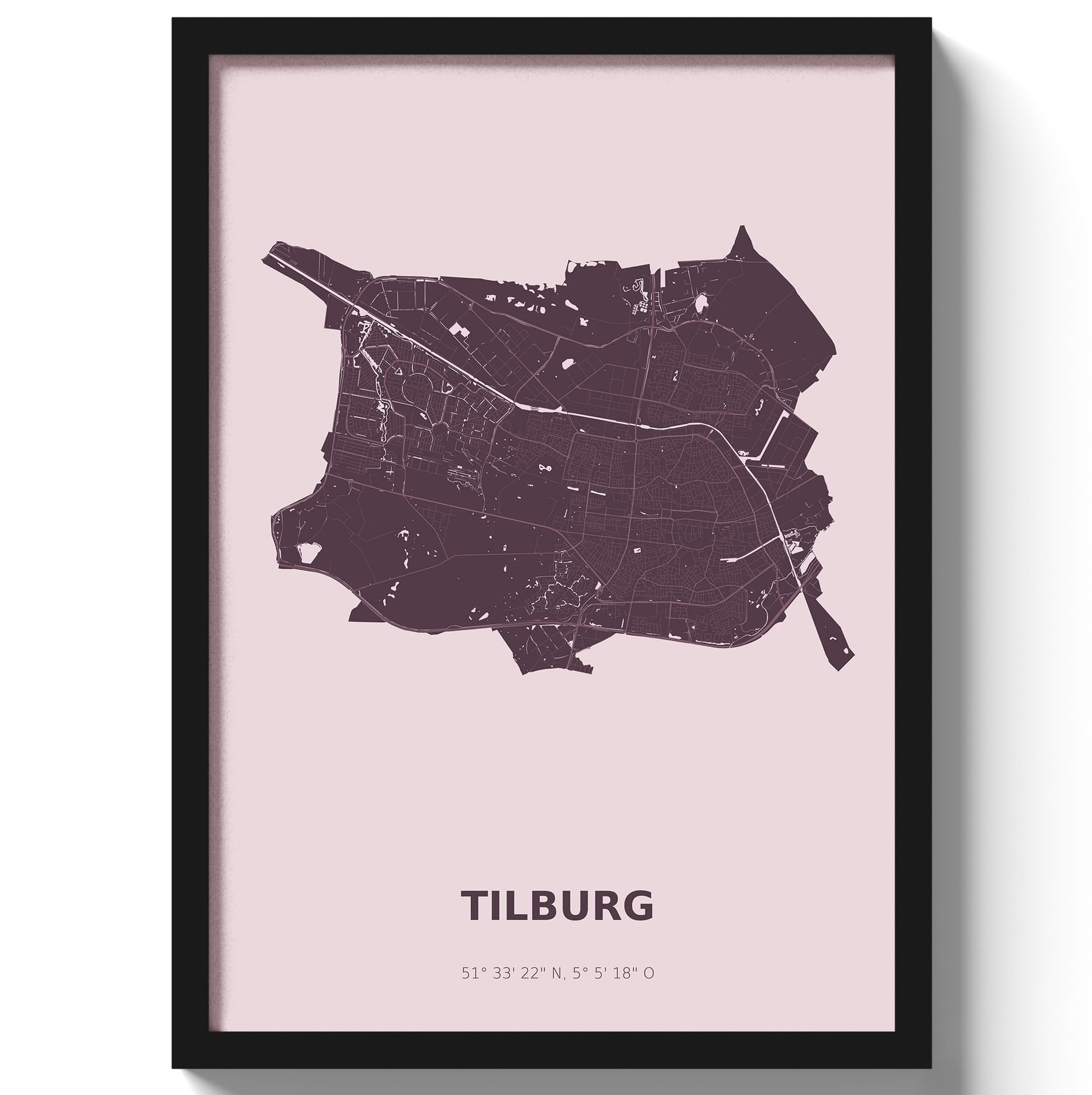 Poster Tilburg - Paars