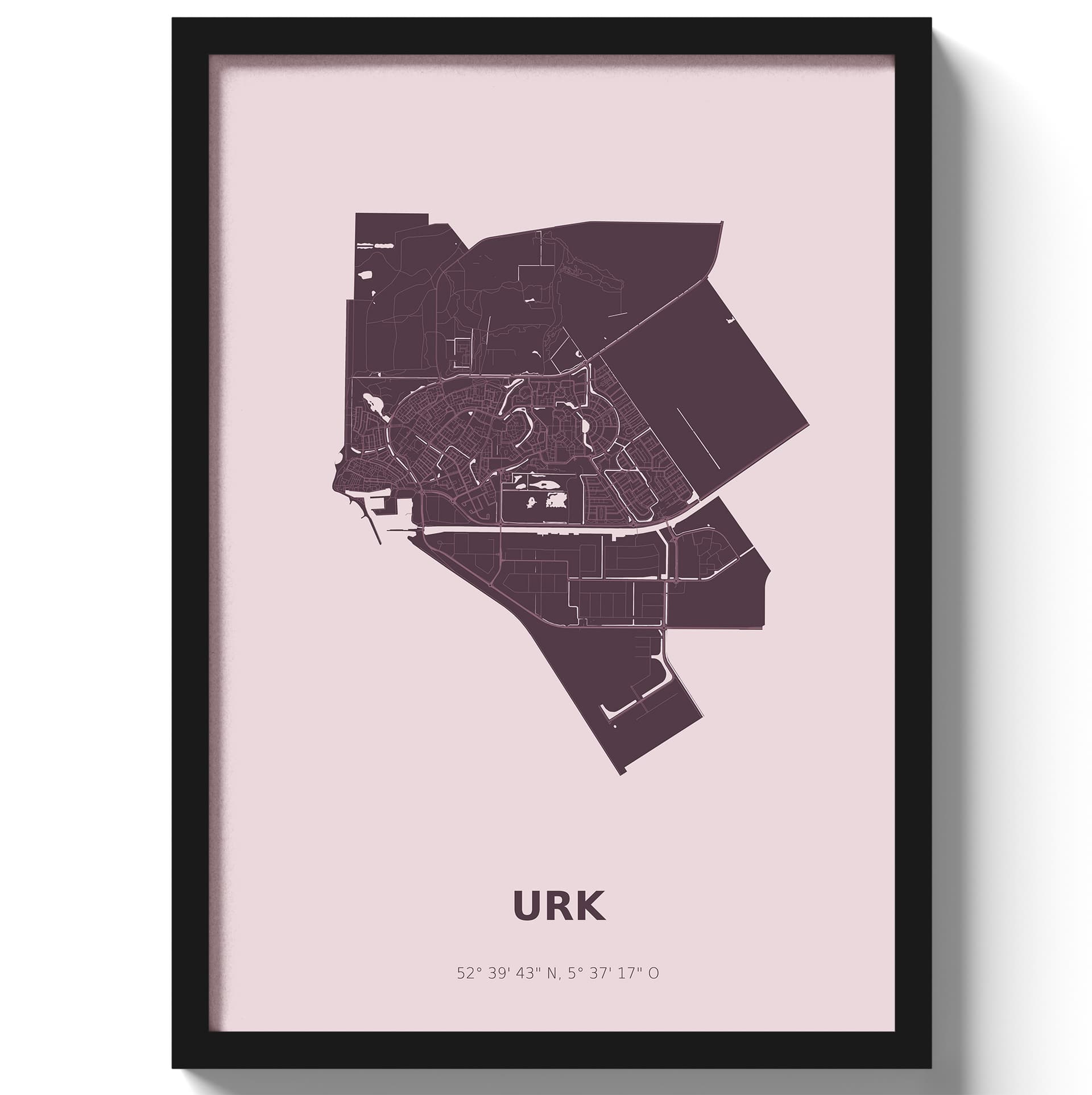 Poster Urk - Paars