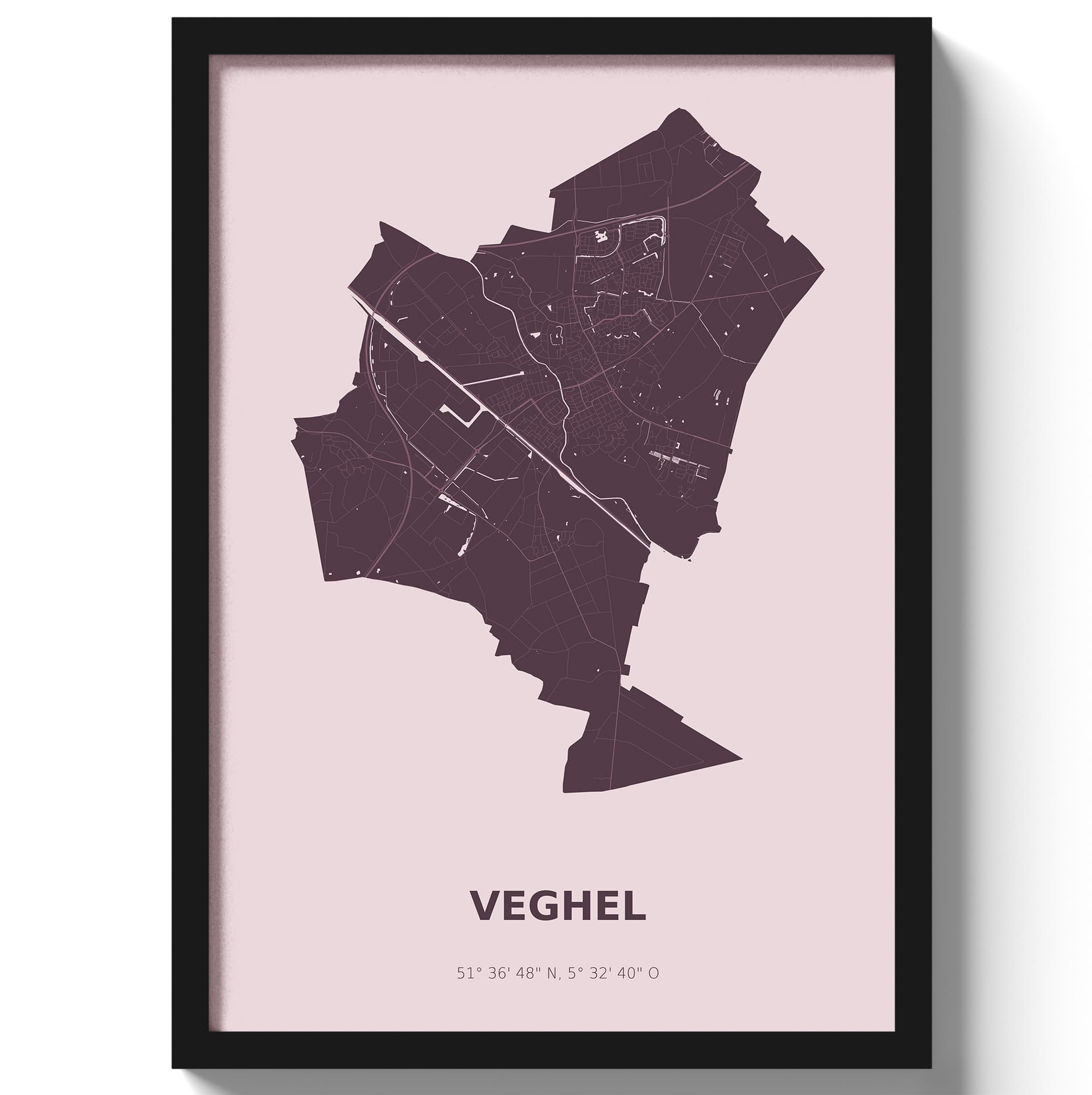 Poster Veghel - Paars