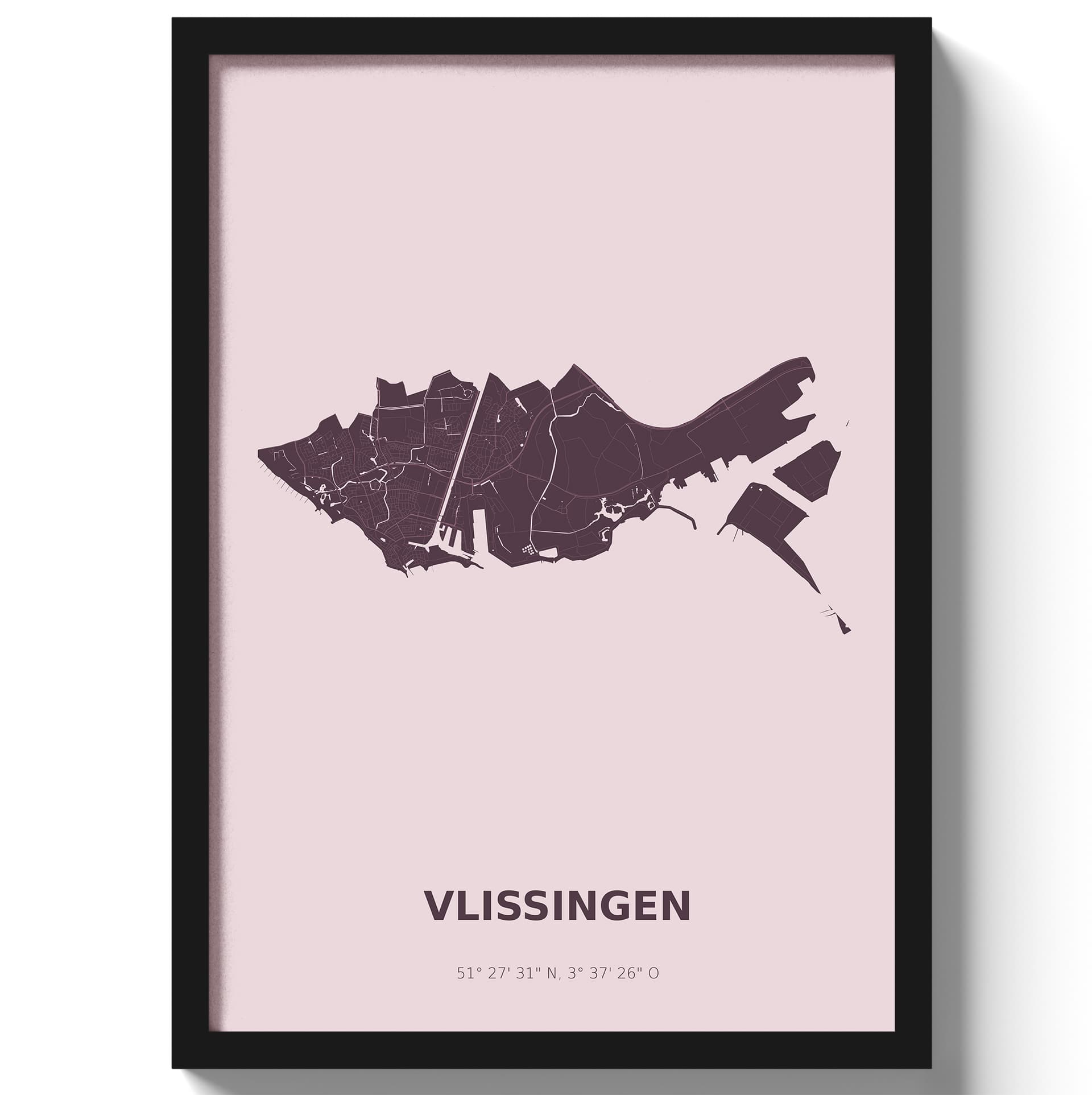 Poster Vlissingen - Paars