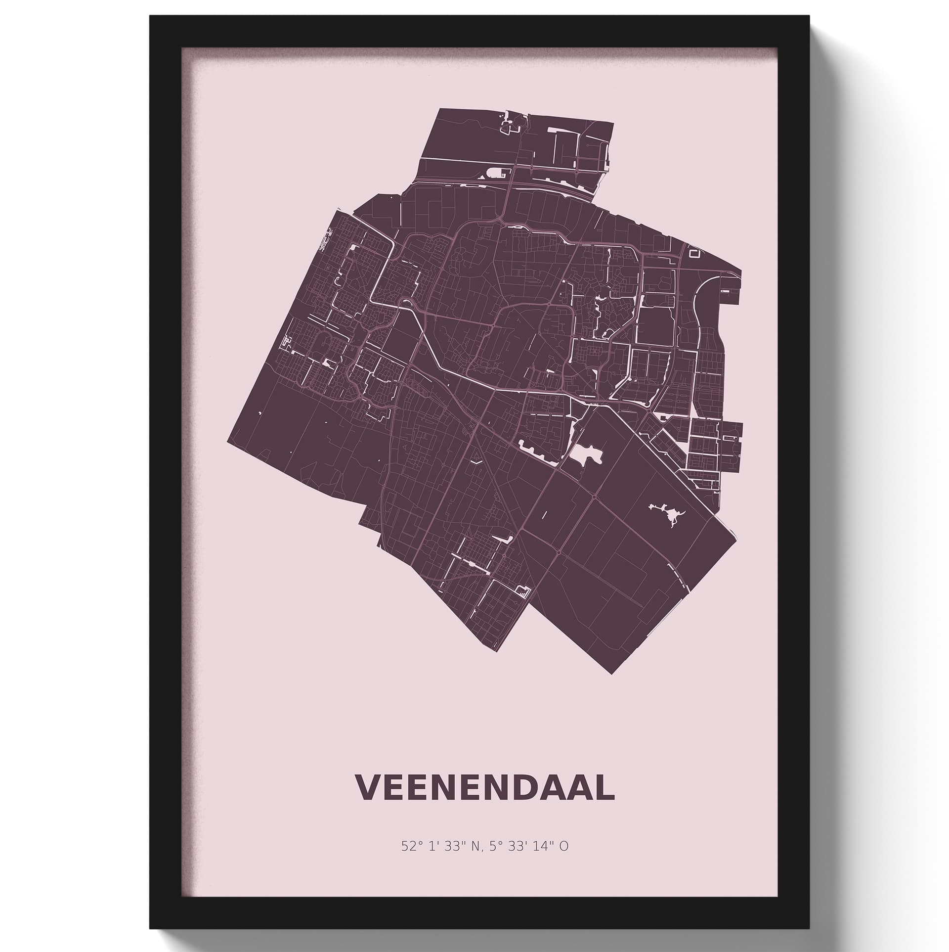Poster Veenendaal - Paars