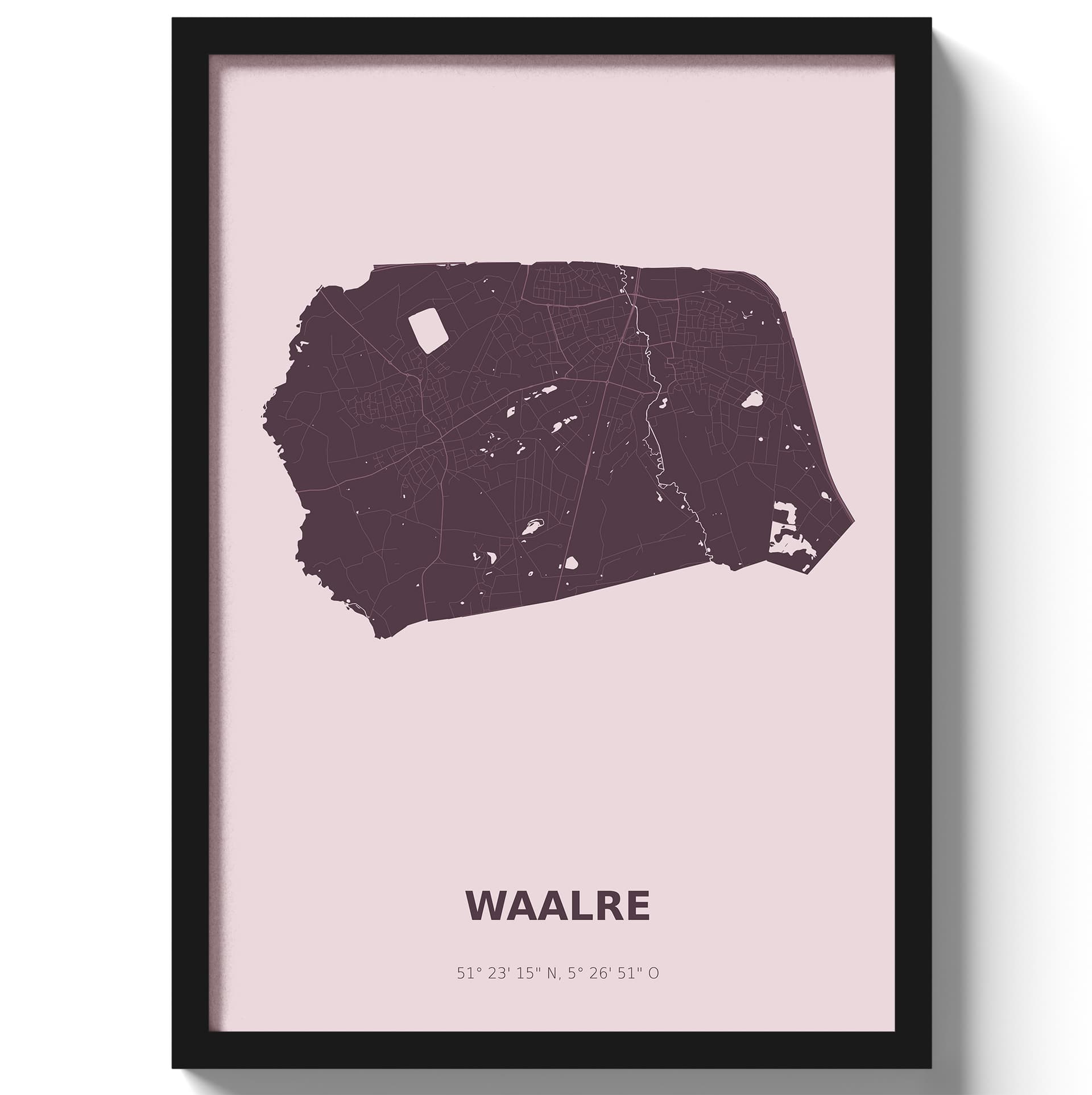 Poster Waalre - Paars
