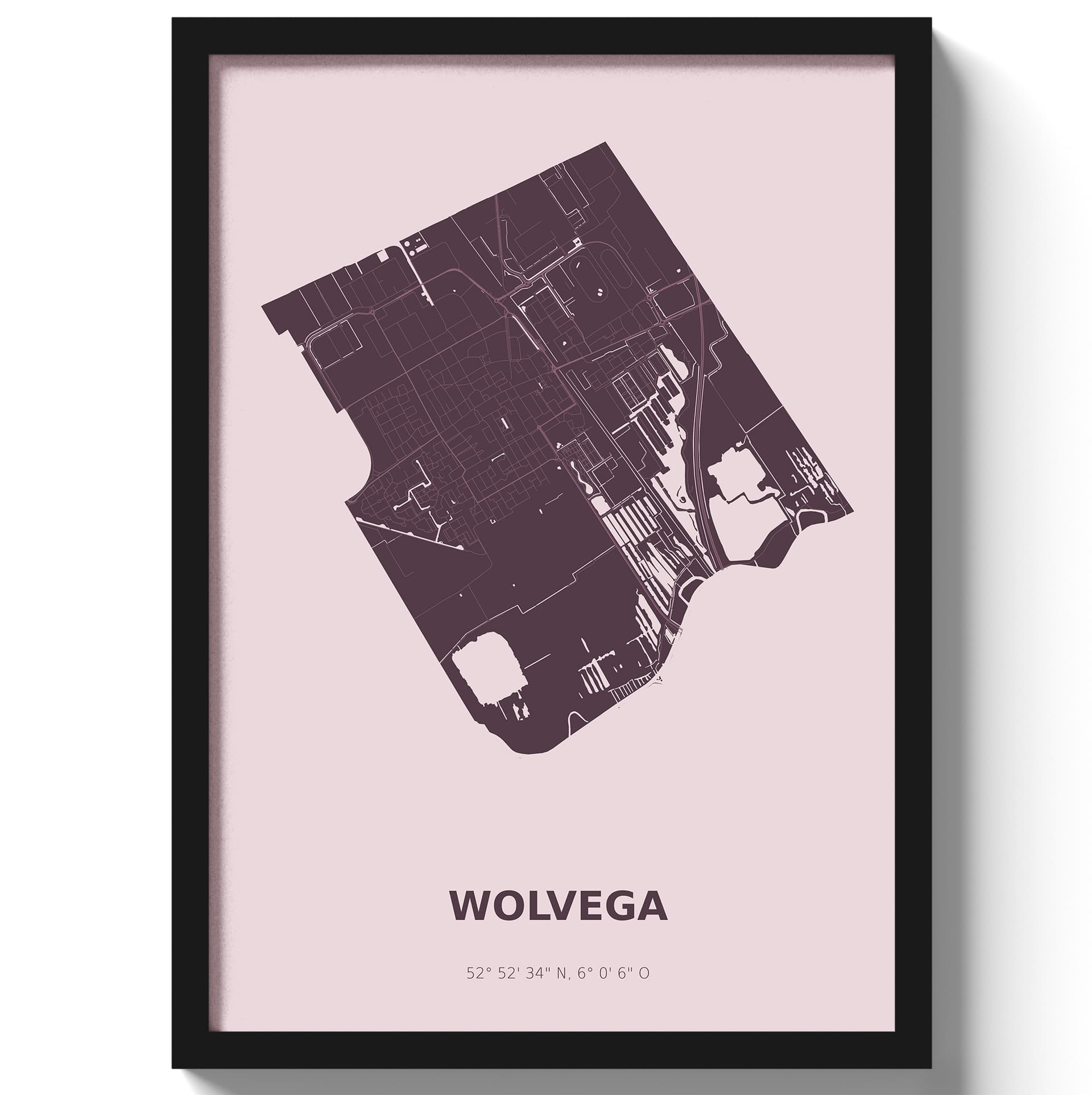 Poster Wolvega - Paars