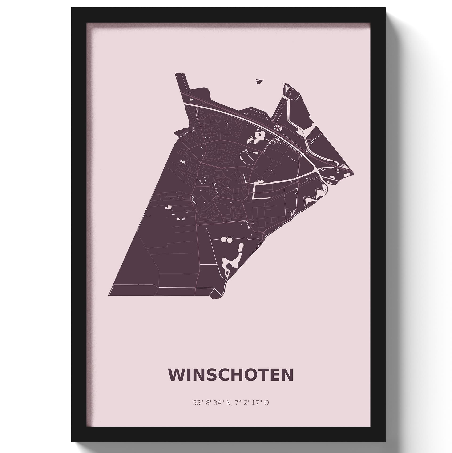 Poster Winschoten - Paars