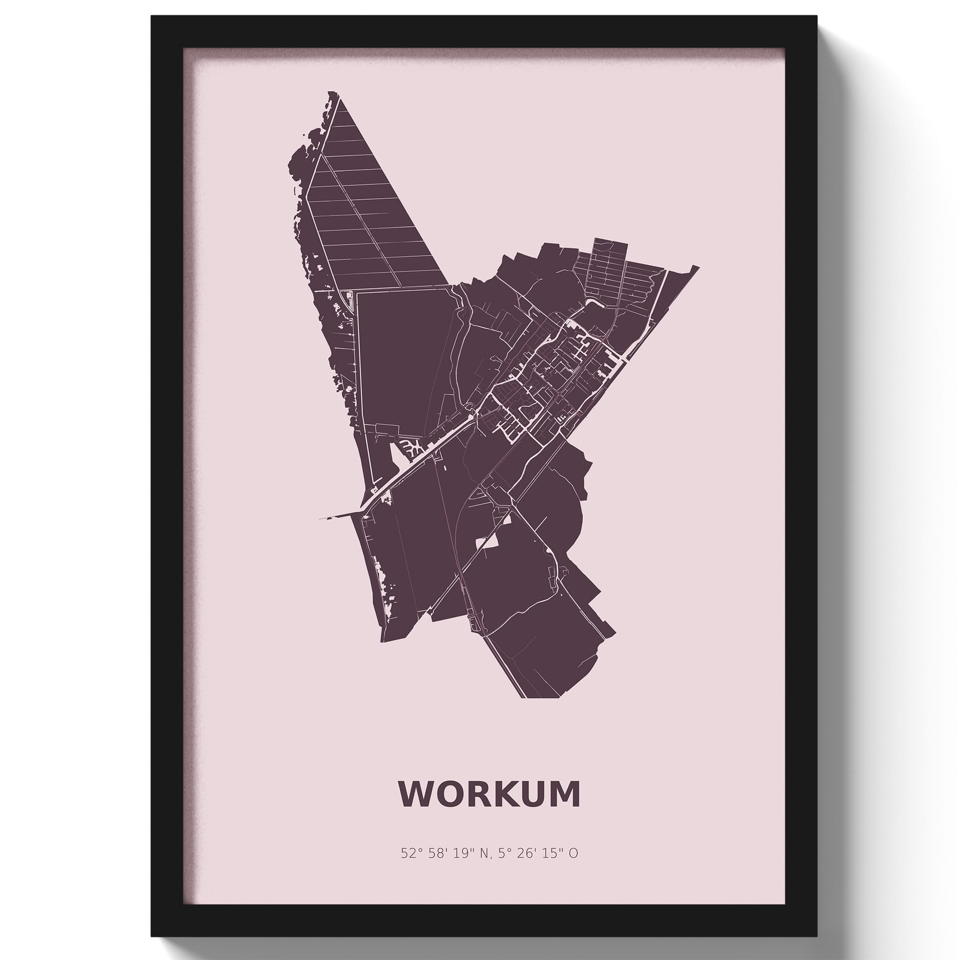 Poster Workum - Paars