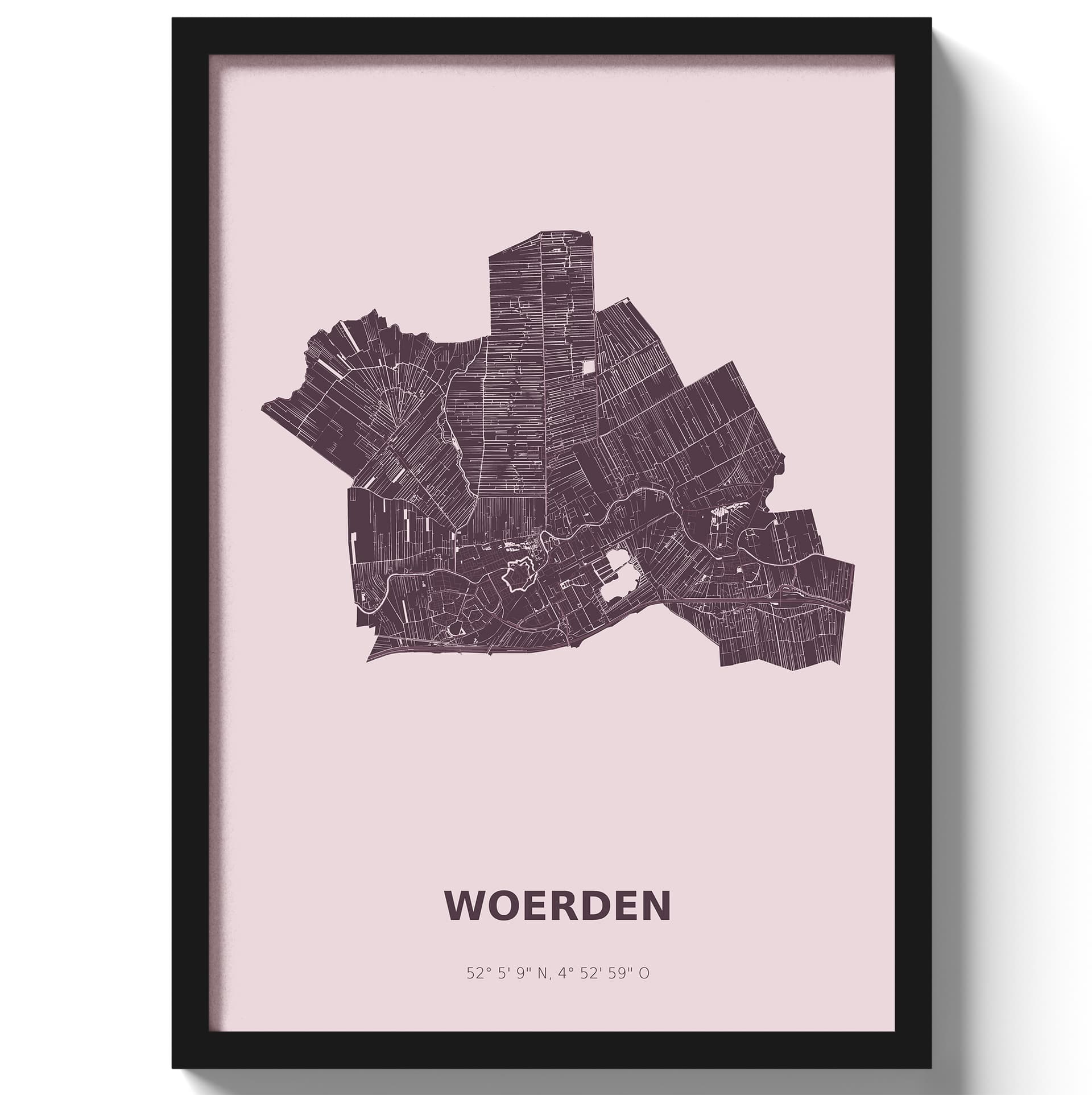Poster Woerden - Paars