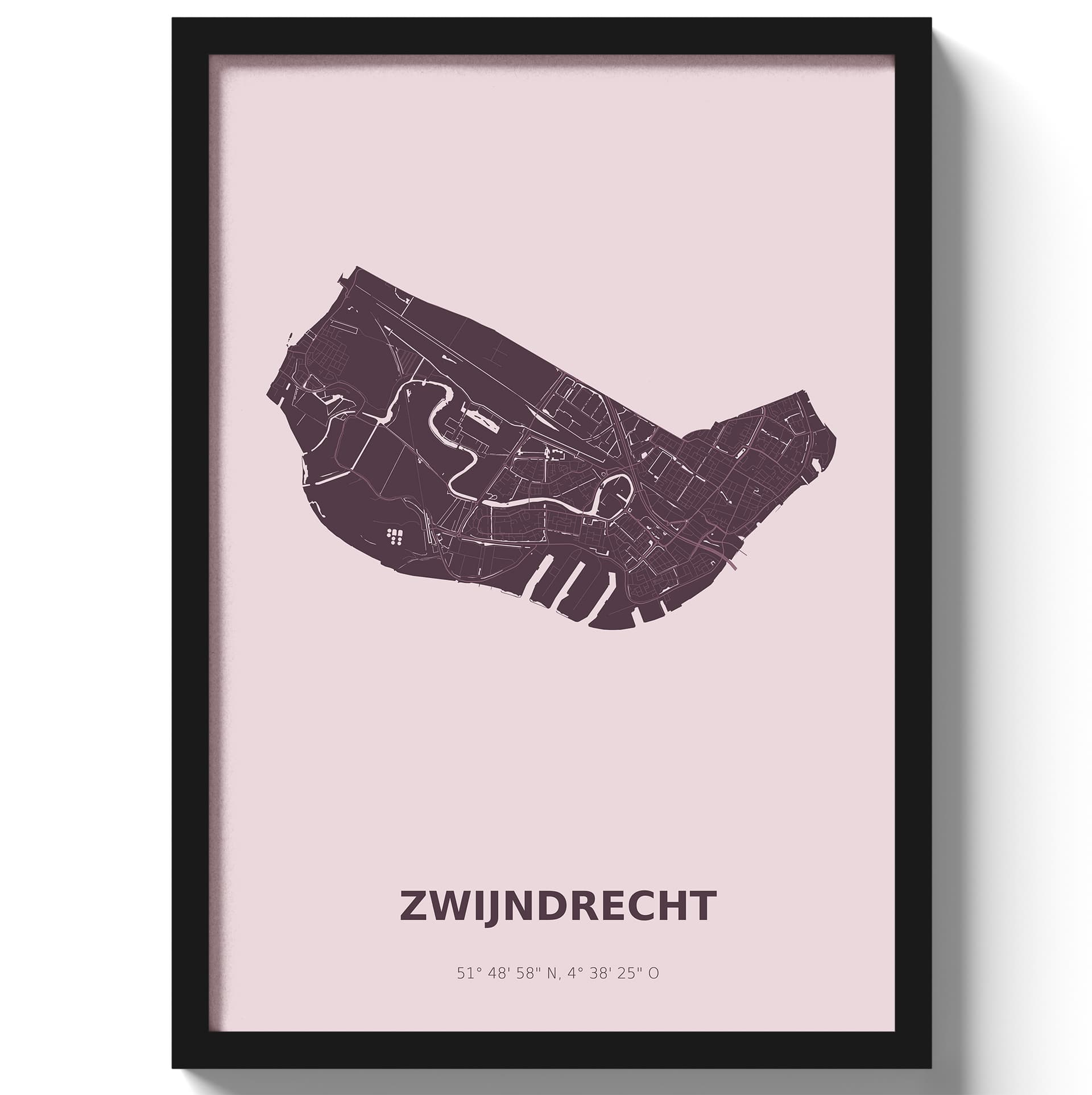 Poster Zwijndrecht - Paars