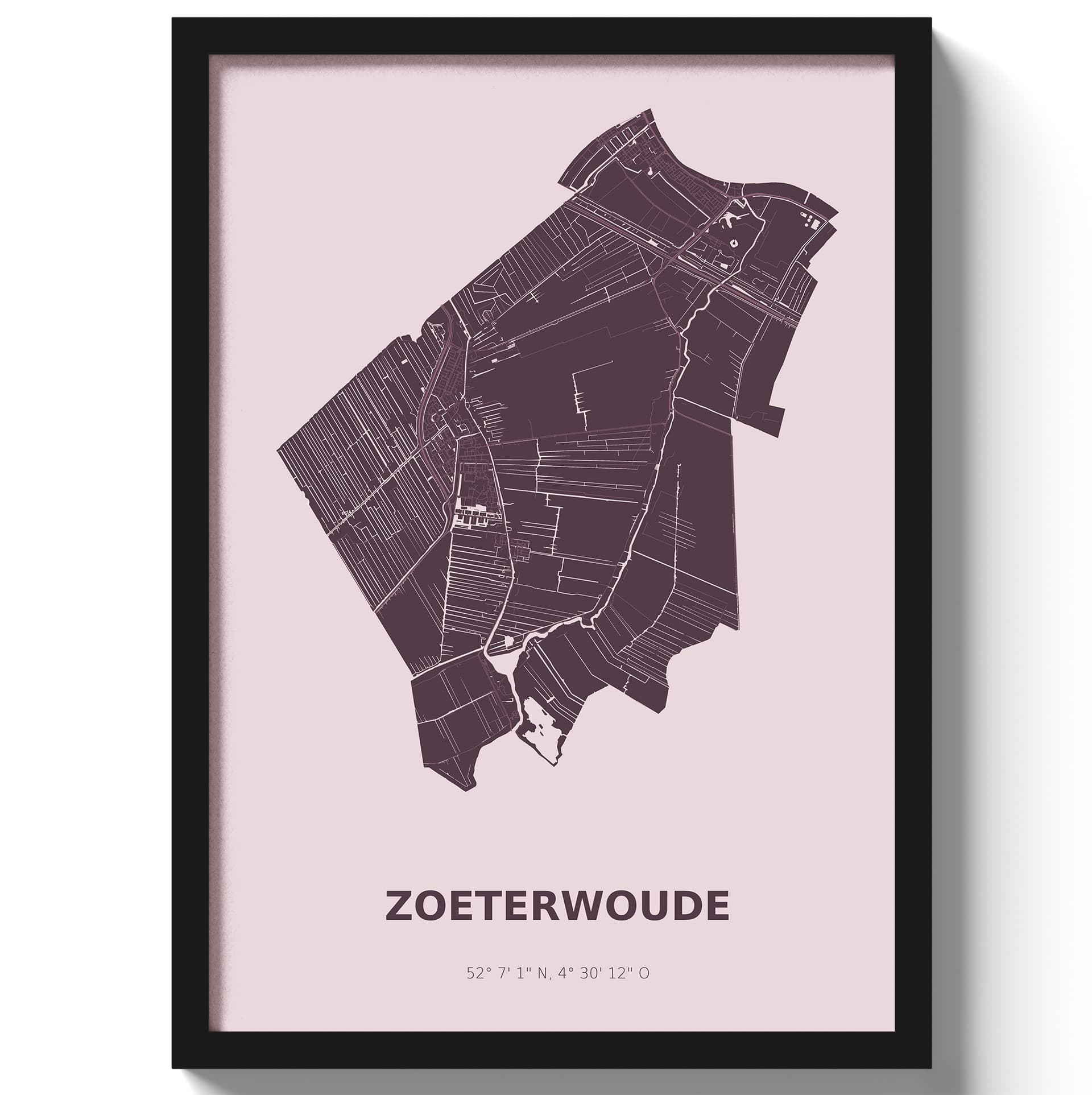 Poster Zoeterwoude - Paars