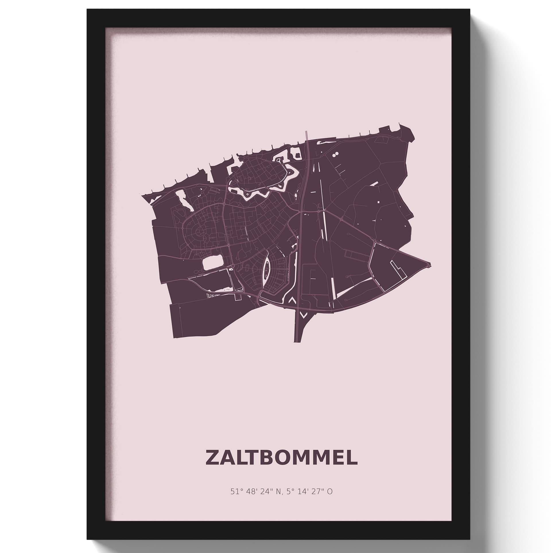 Poster Zaltbommel - Paars