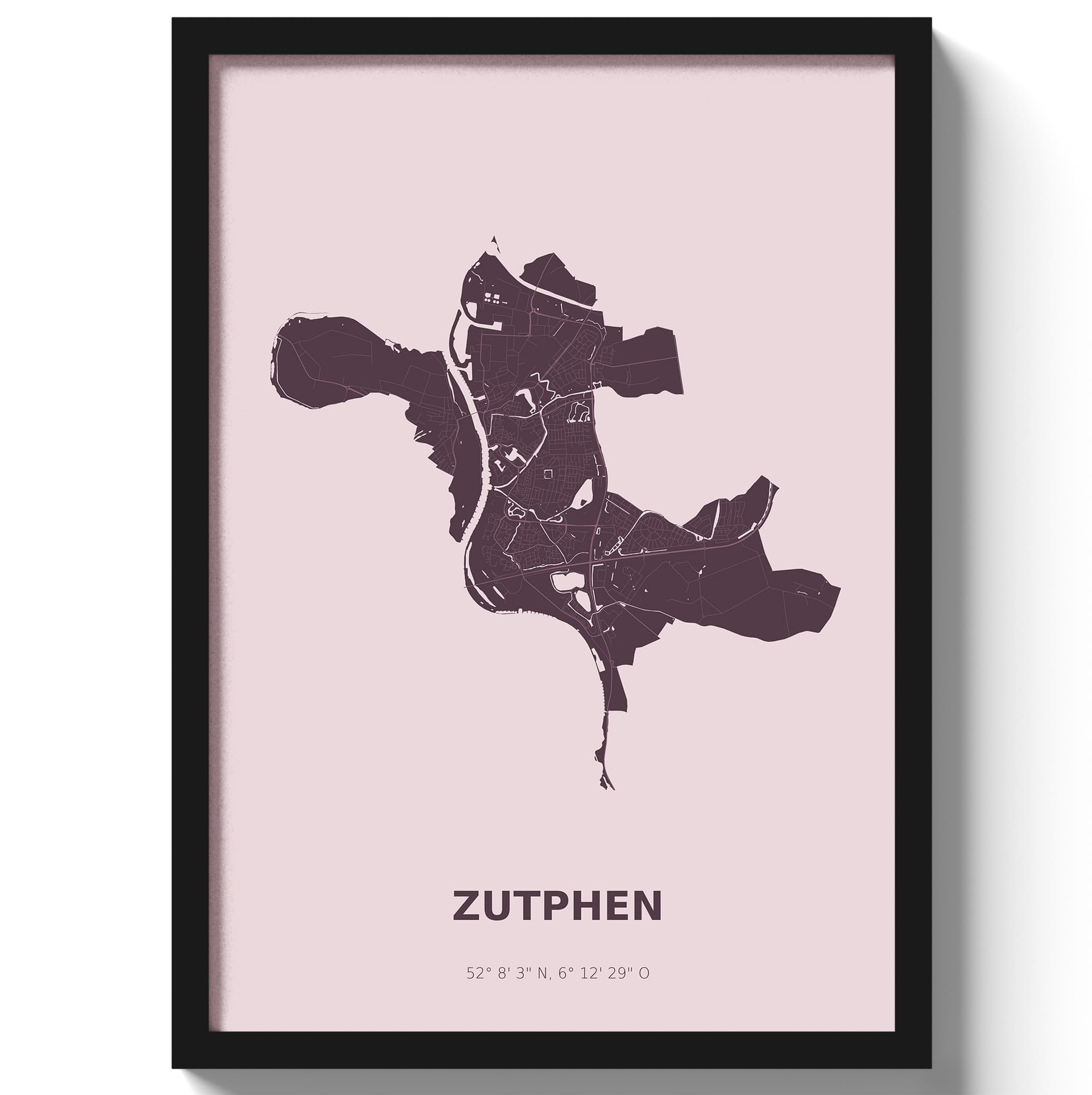 Poster Zutphen - Paars