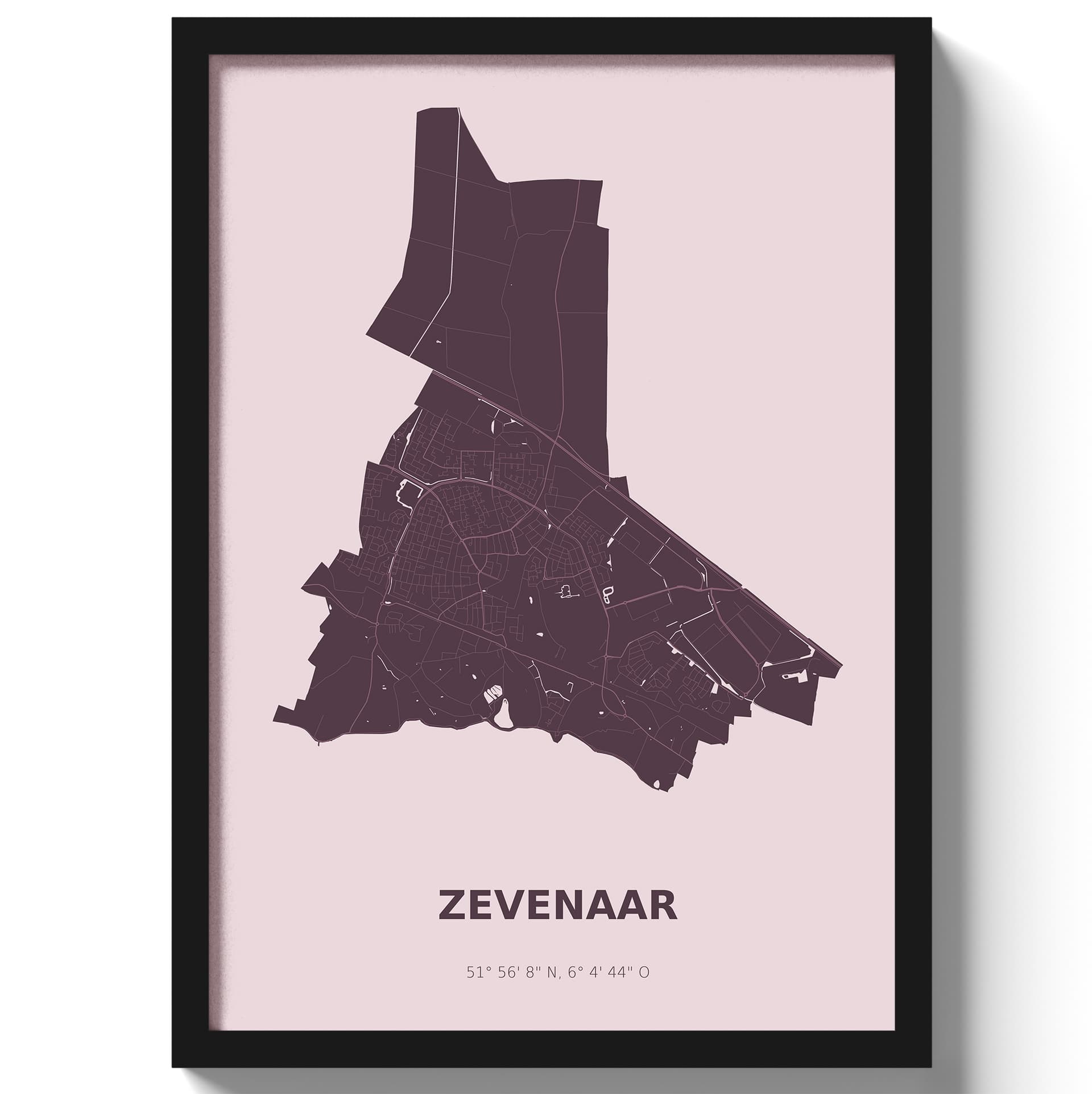 Poster Zevenaar - Paars
