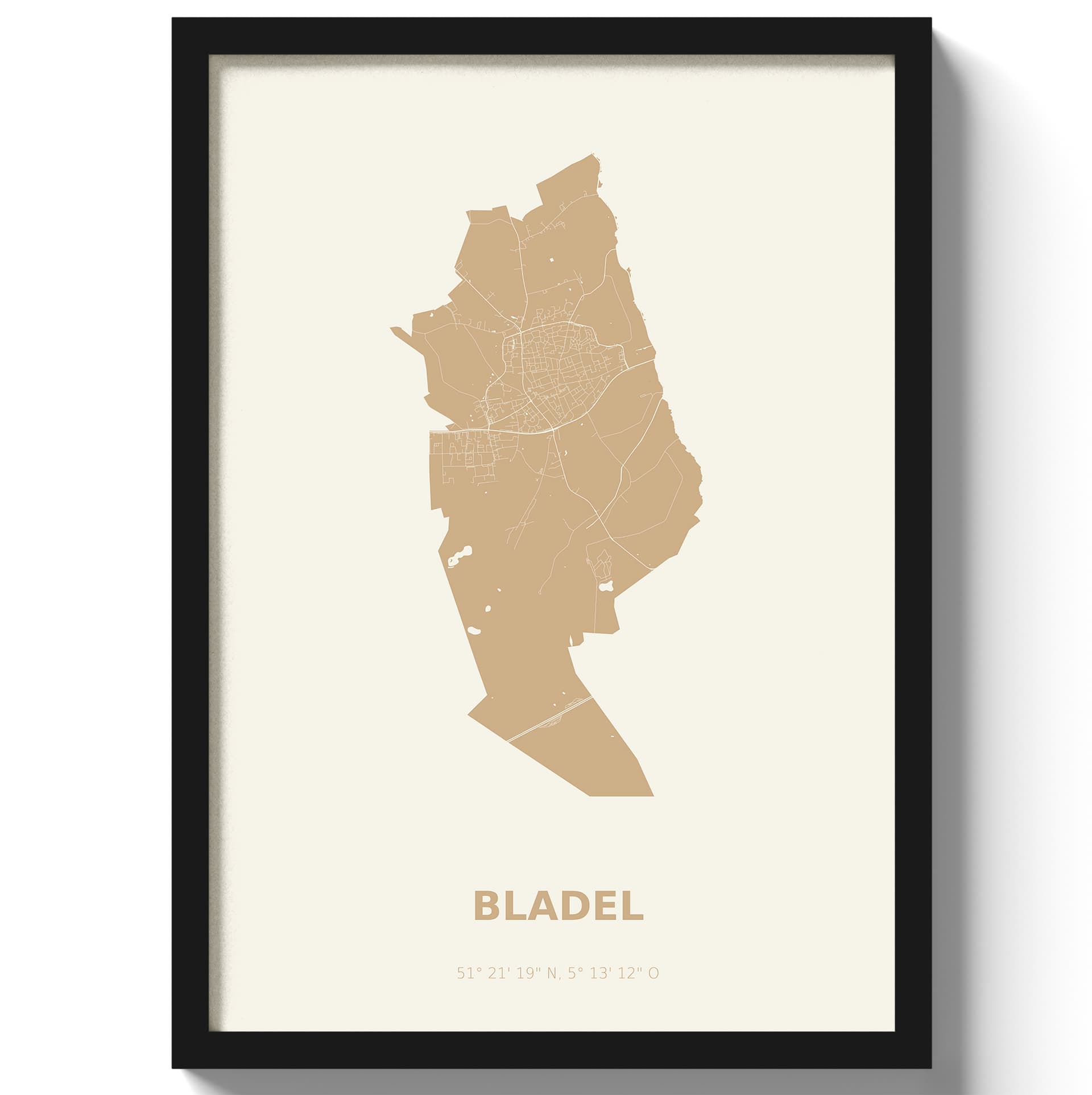 Poster Bladel - Beige