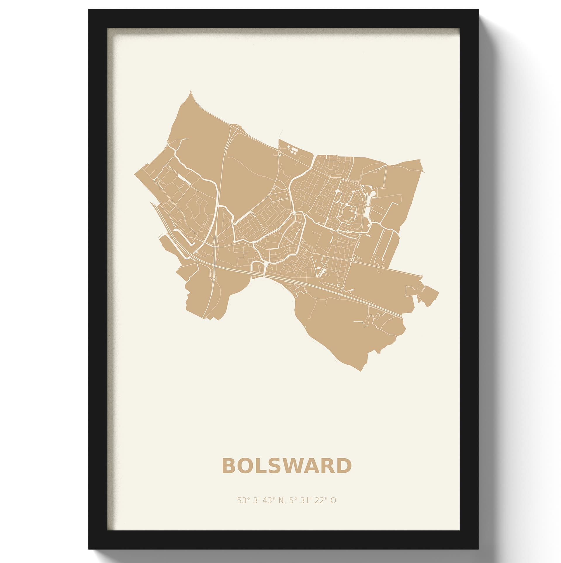 Poster Bolsward - Beige