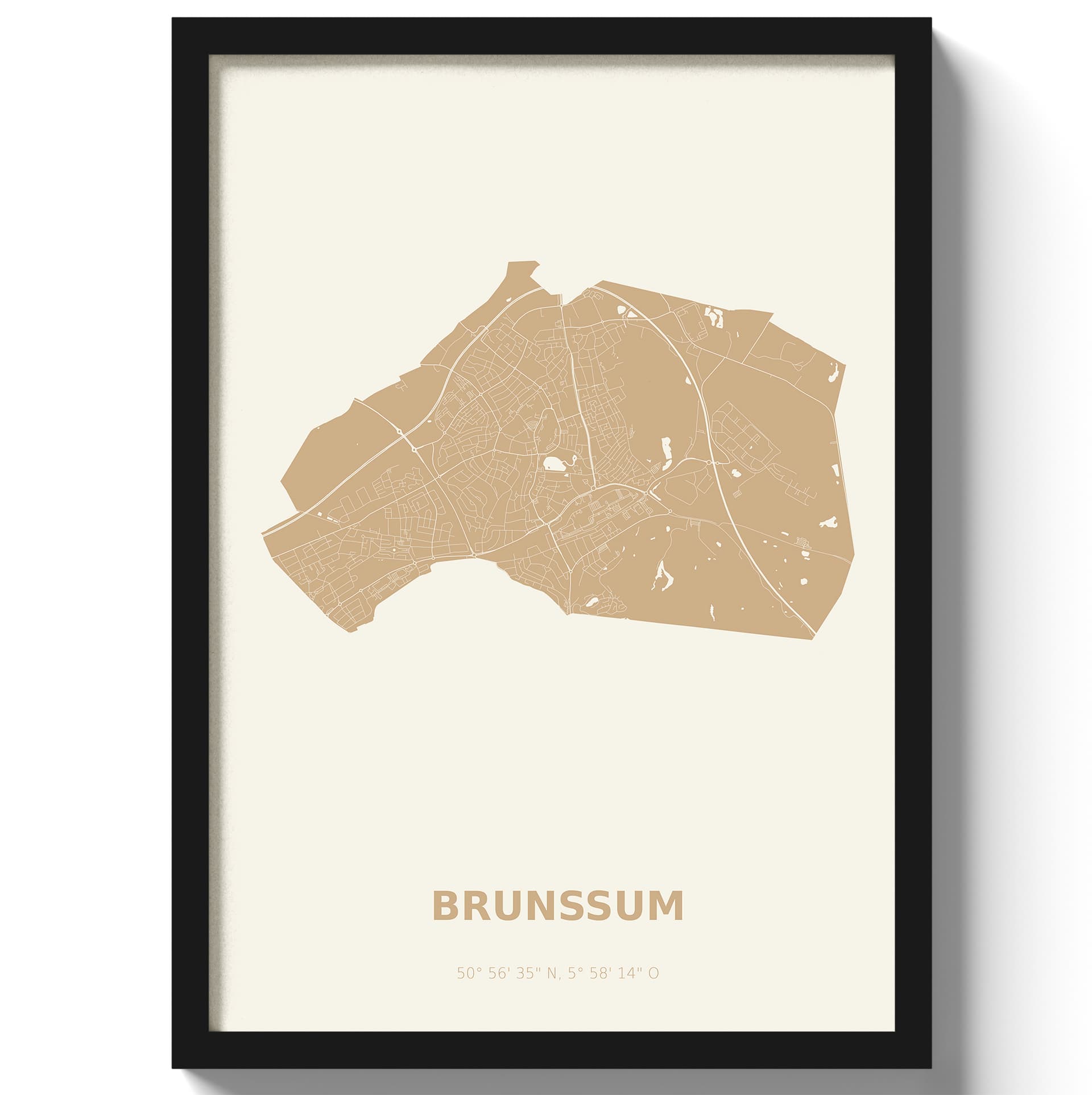 Poster Brunssum - Beige