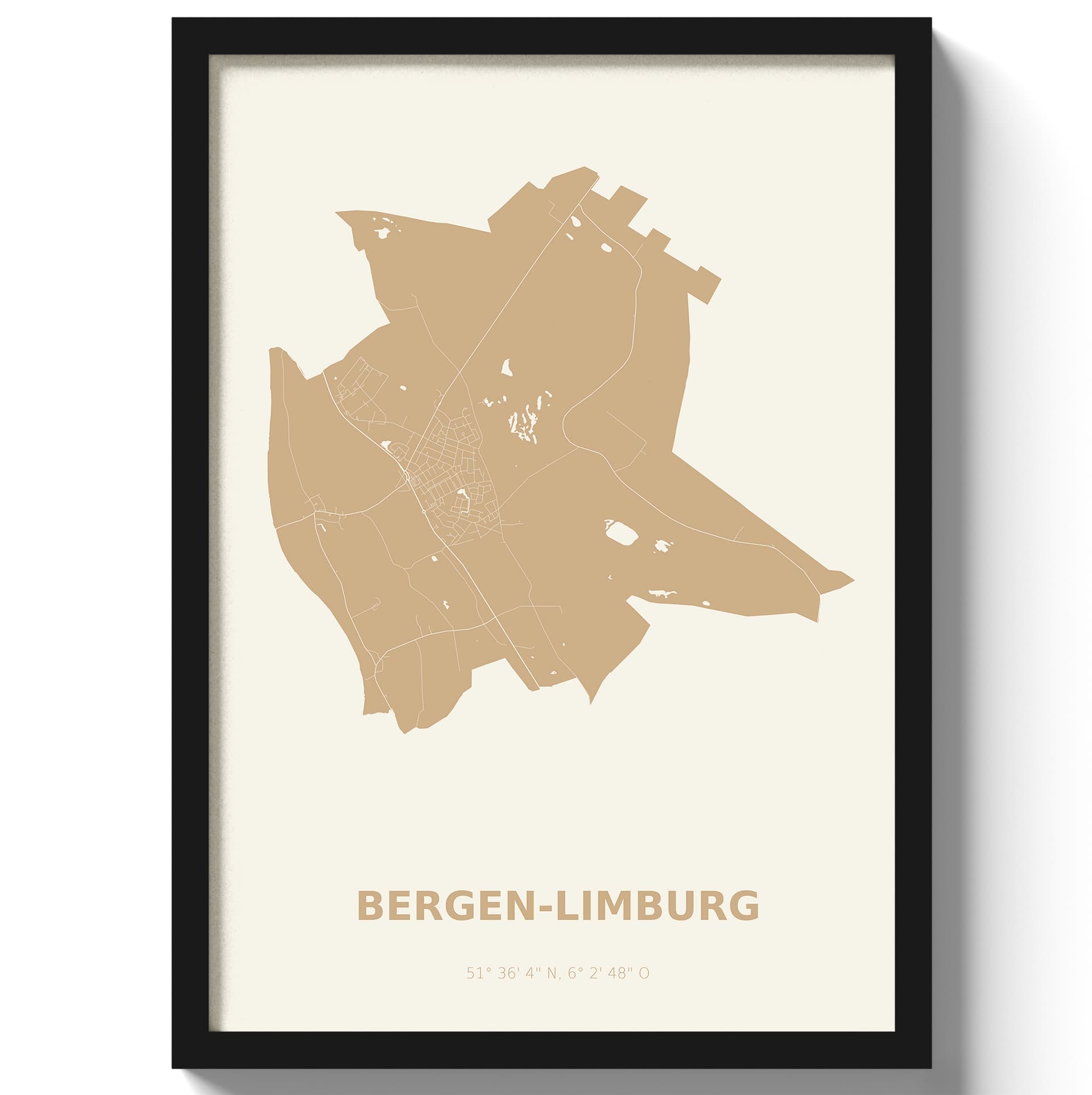 Poster Bergen - Beige