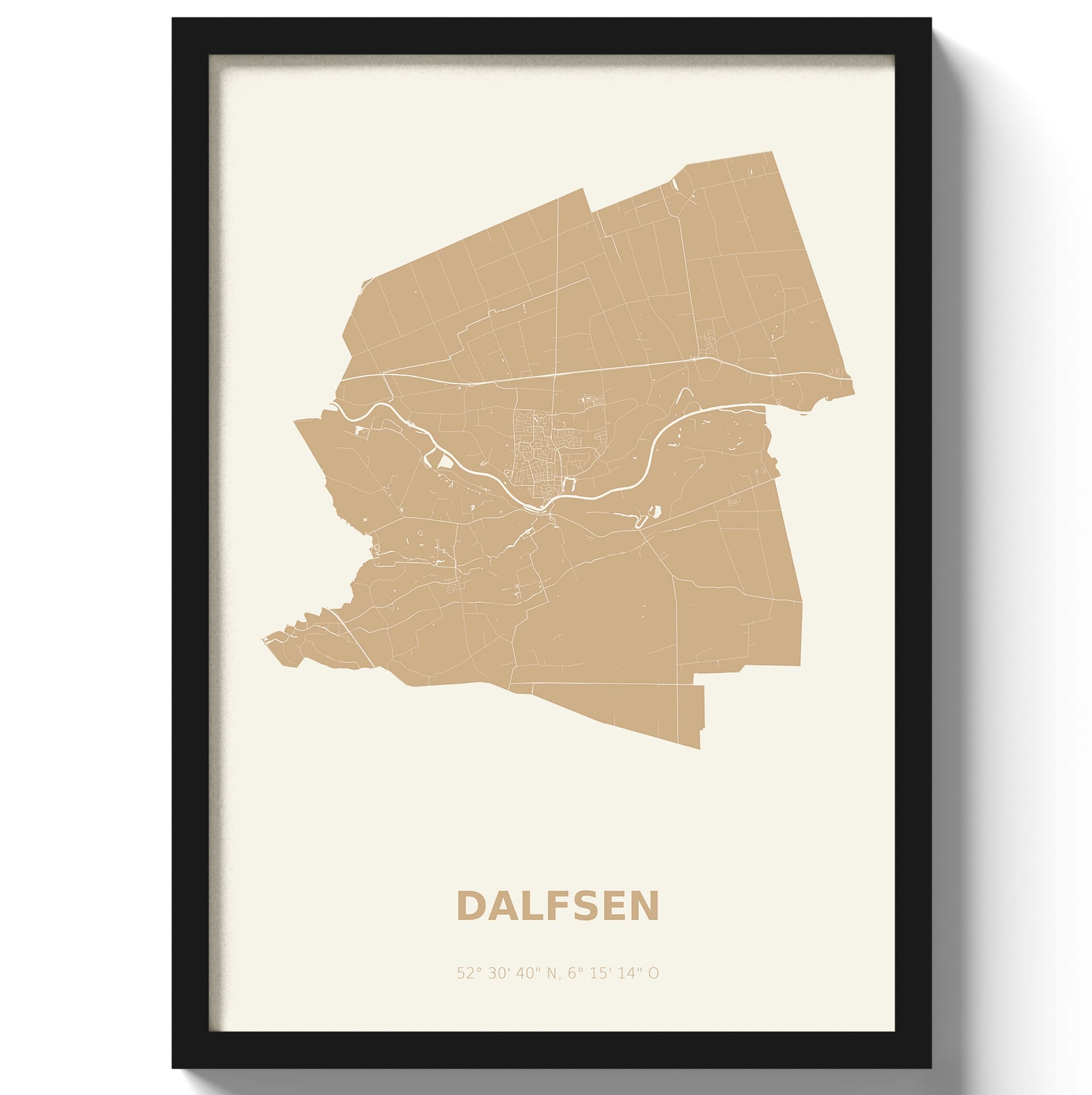 Poster Dalfsen - Beige