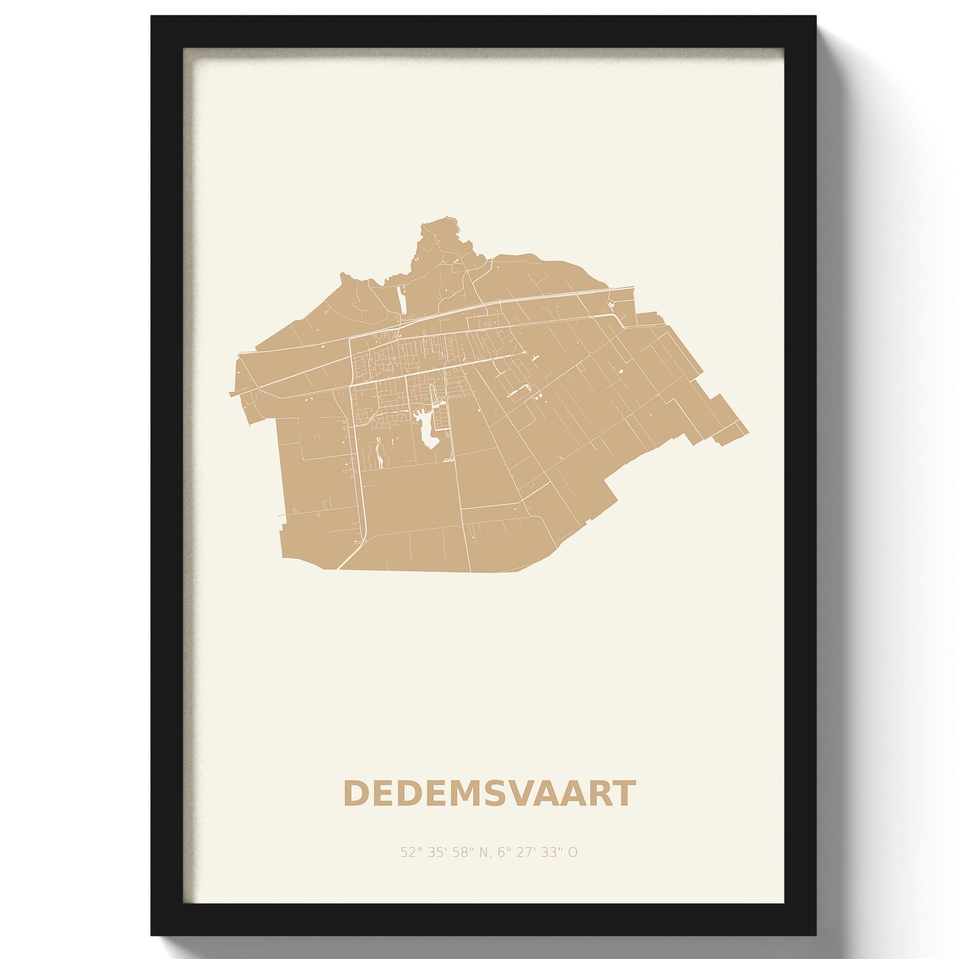 Poster Dedemsvaart - Beige