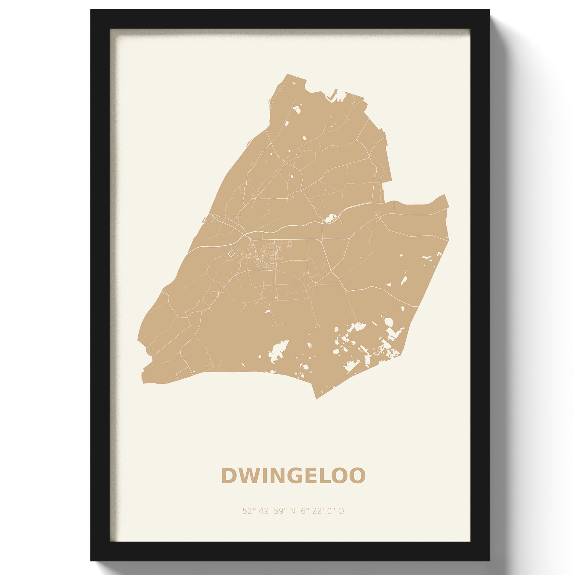 Poster Dwingeloo - Beige