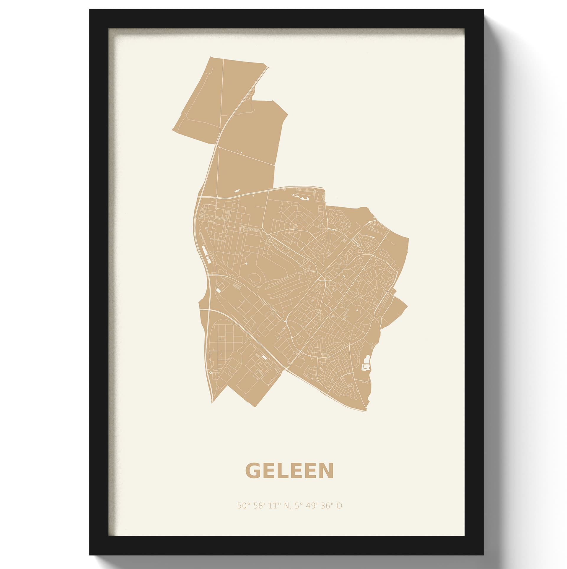 Poster Geleen - Beige