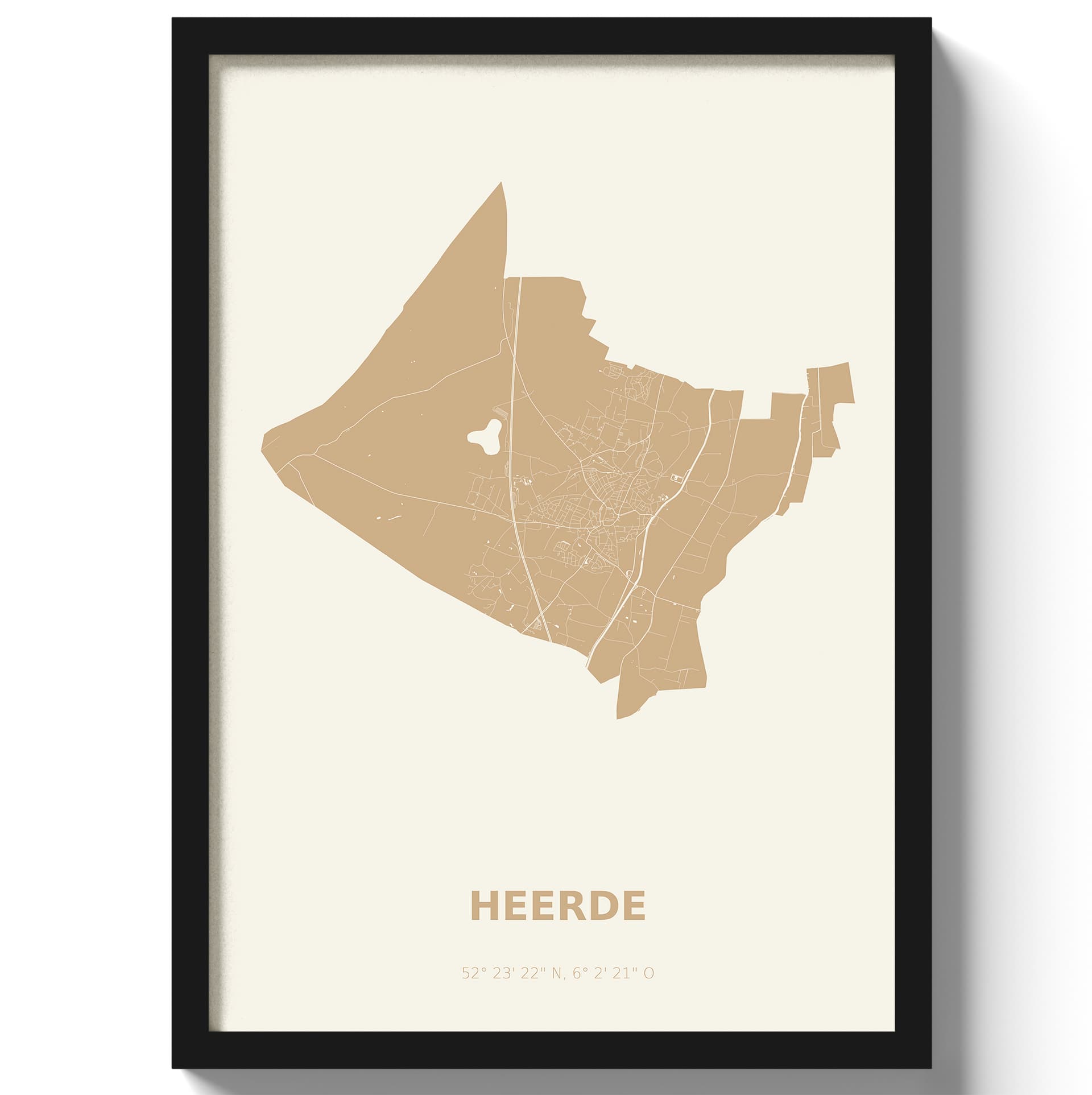 Poster Heerde - Beige