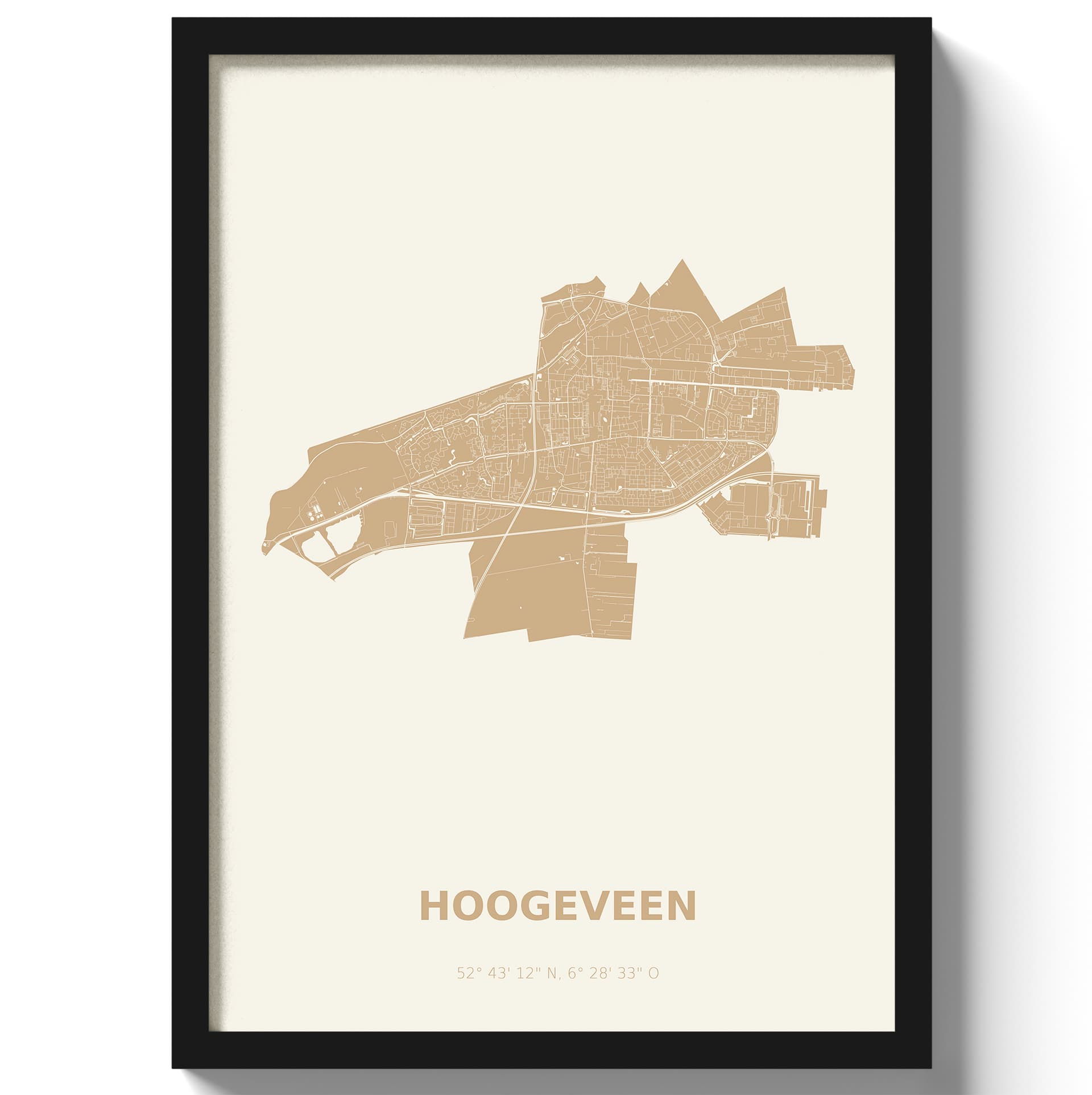 Poster Hoogeveen - Beige
