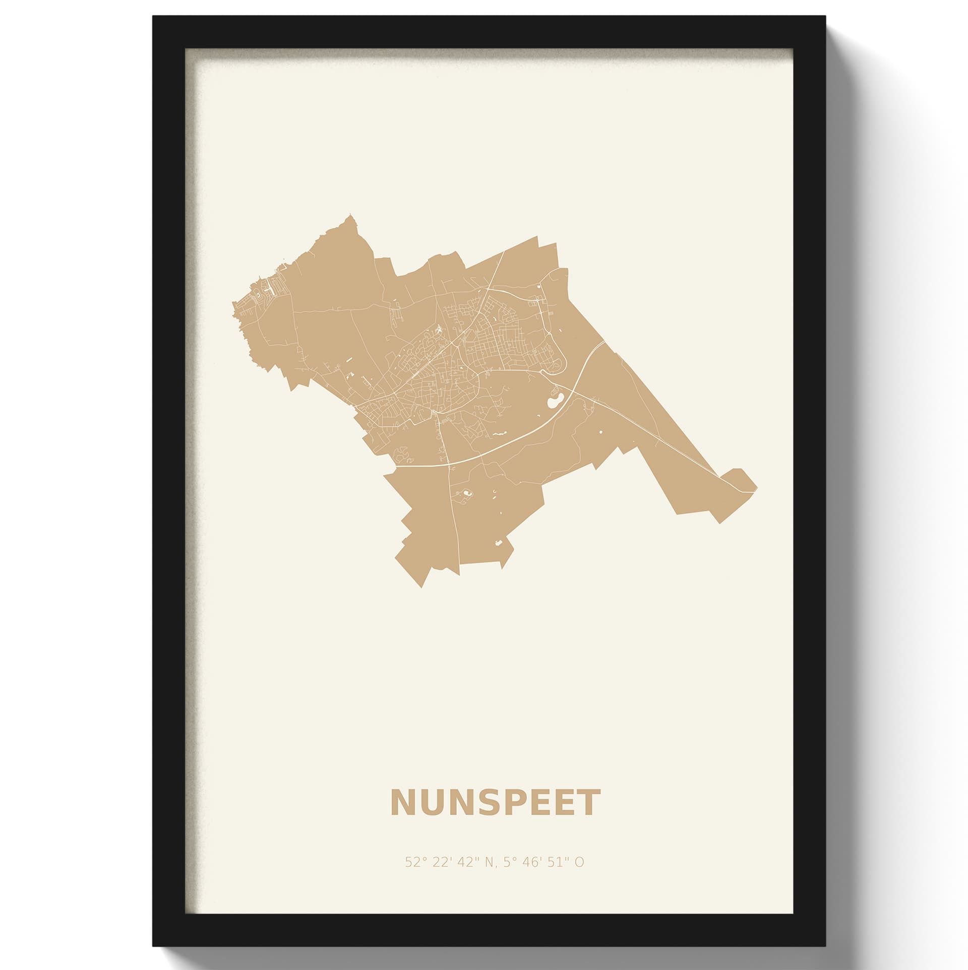 Poster Nunspeet - Beige
