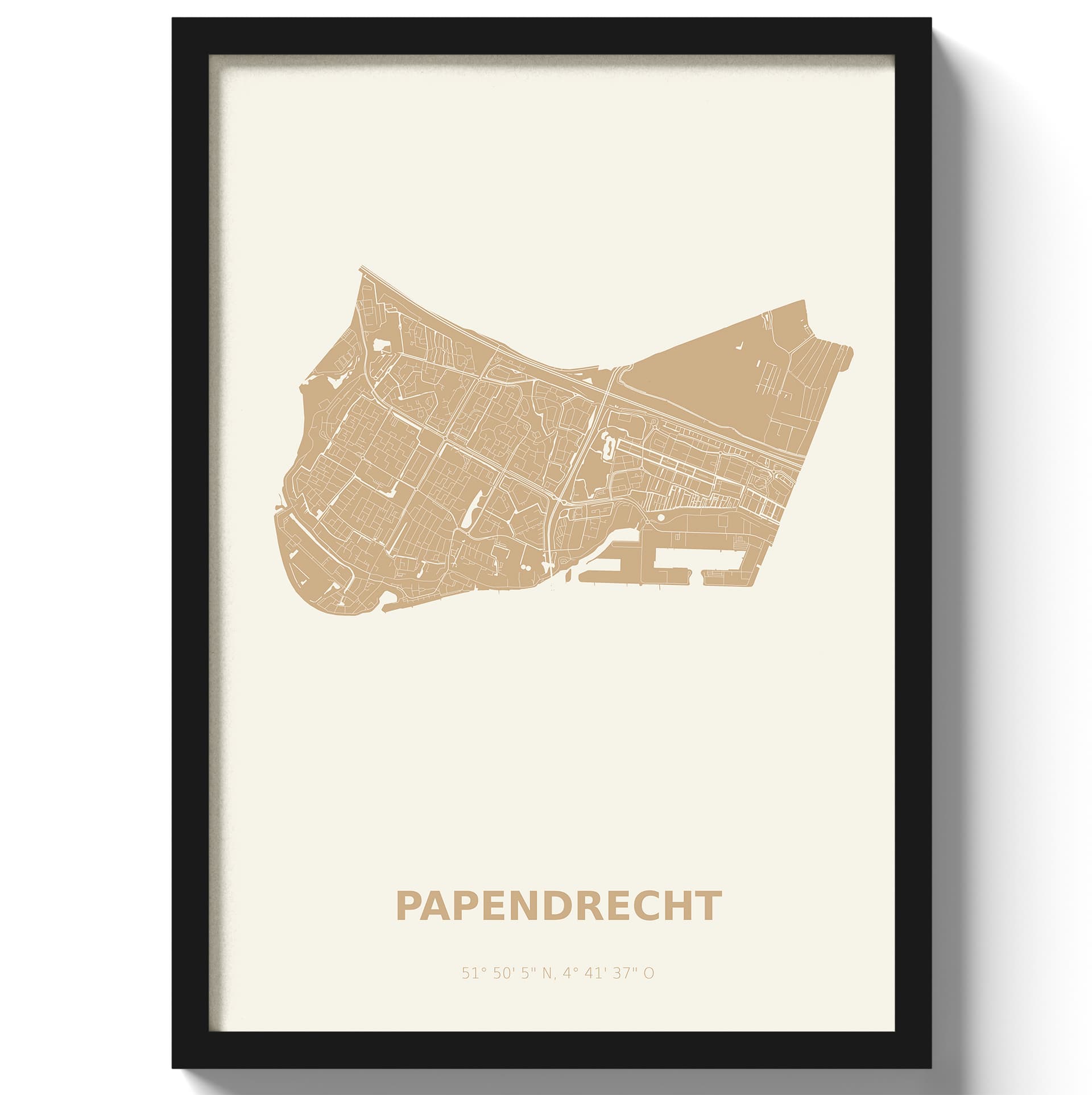 Poster Papendrecht - Beige