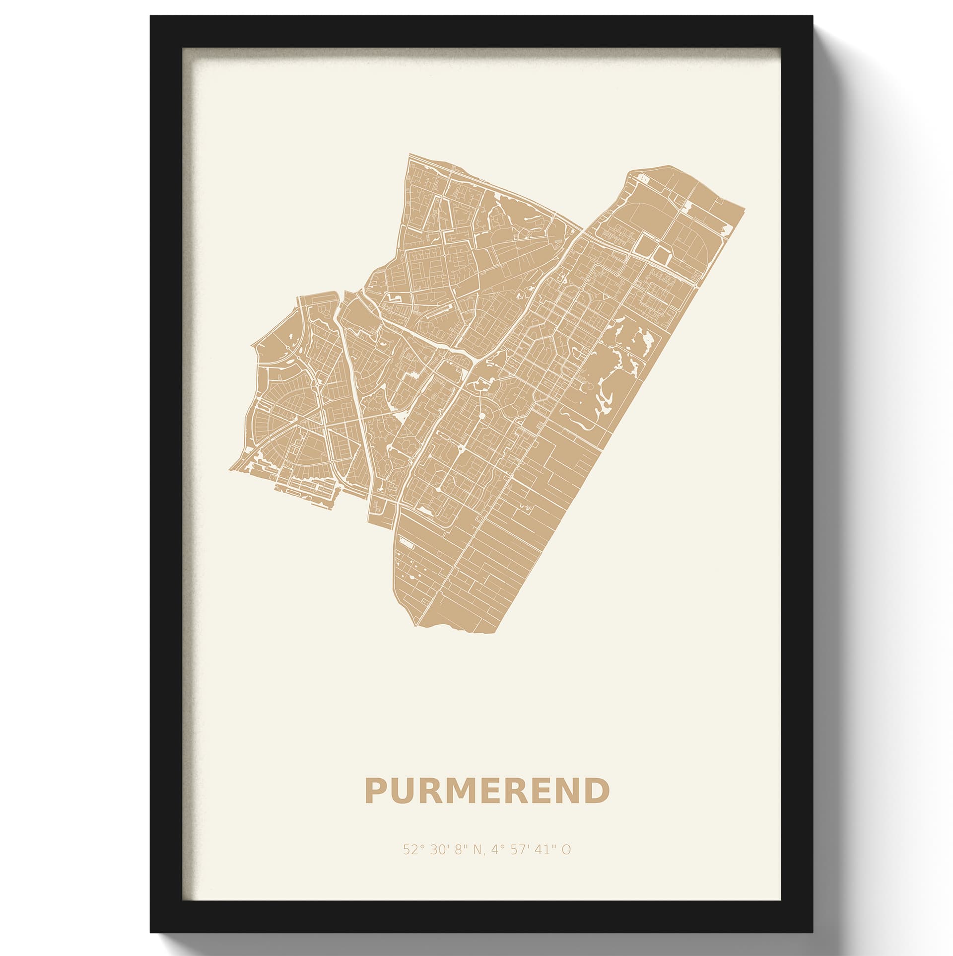 Poster Purmerend - Beige