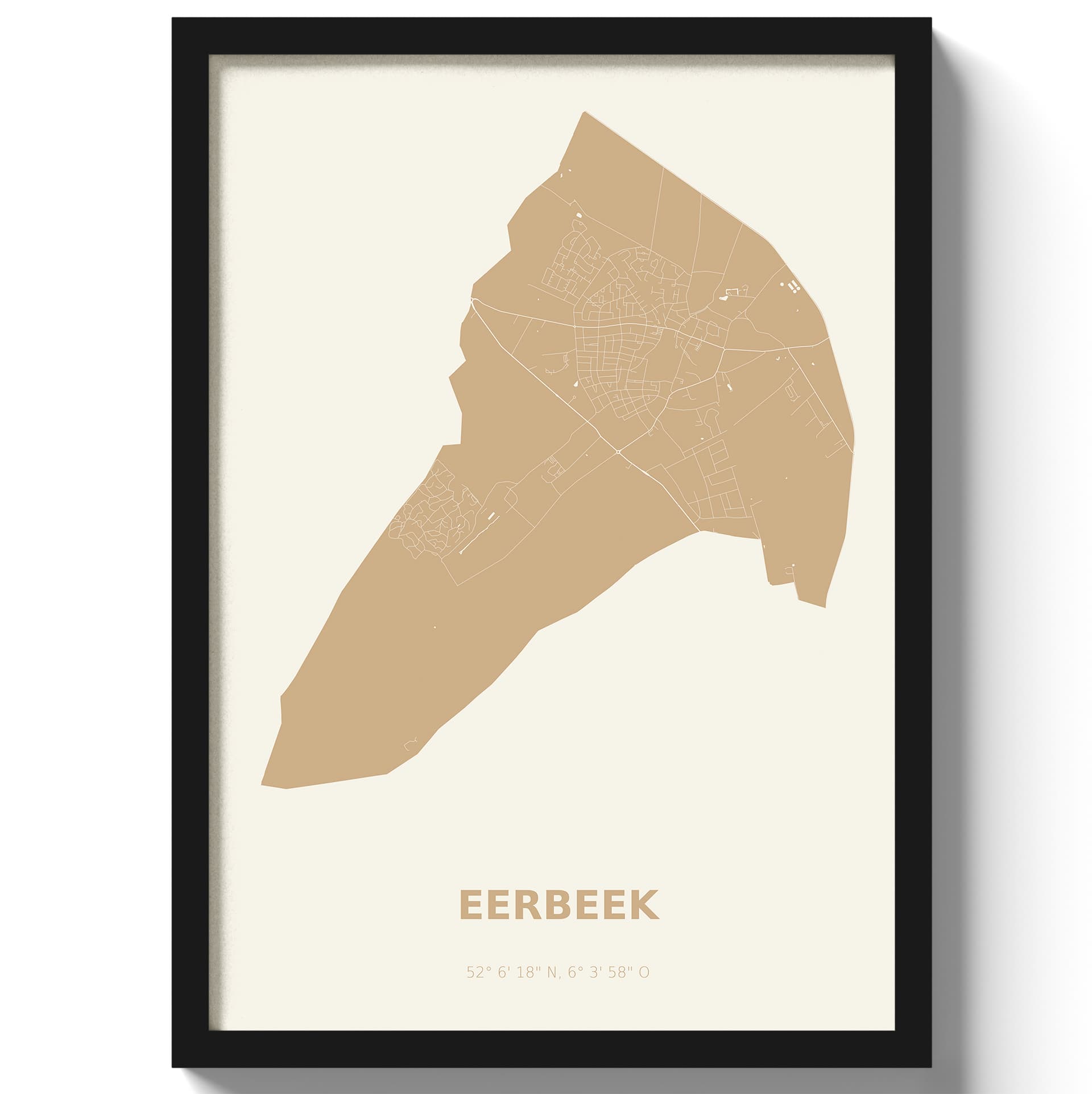 Poster Eerbeek - Beige