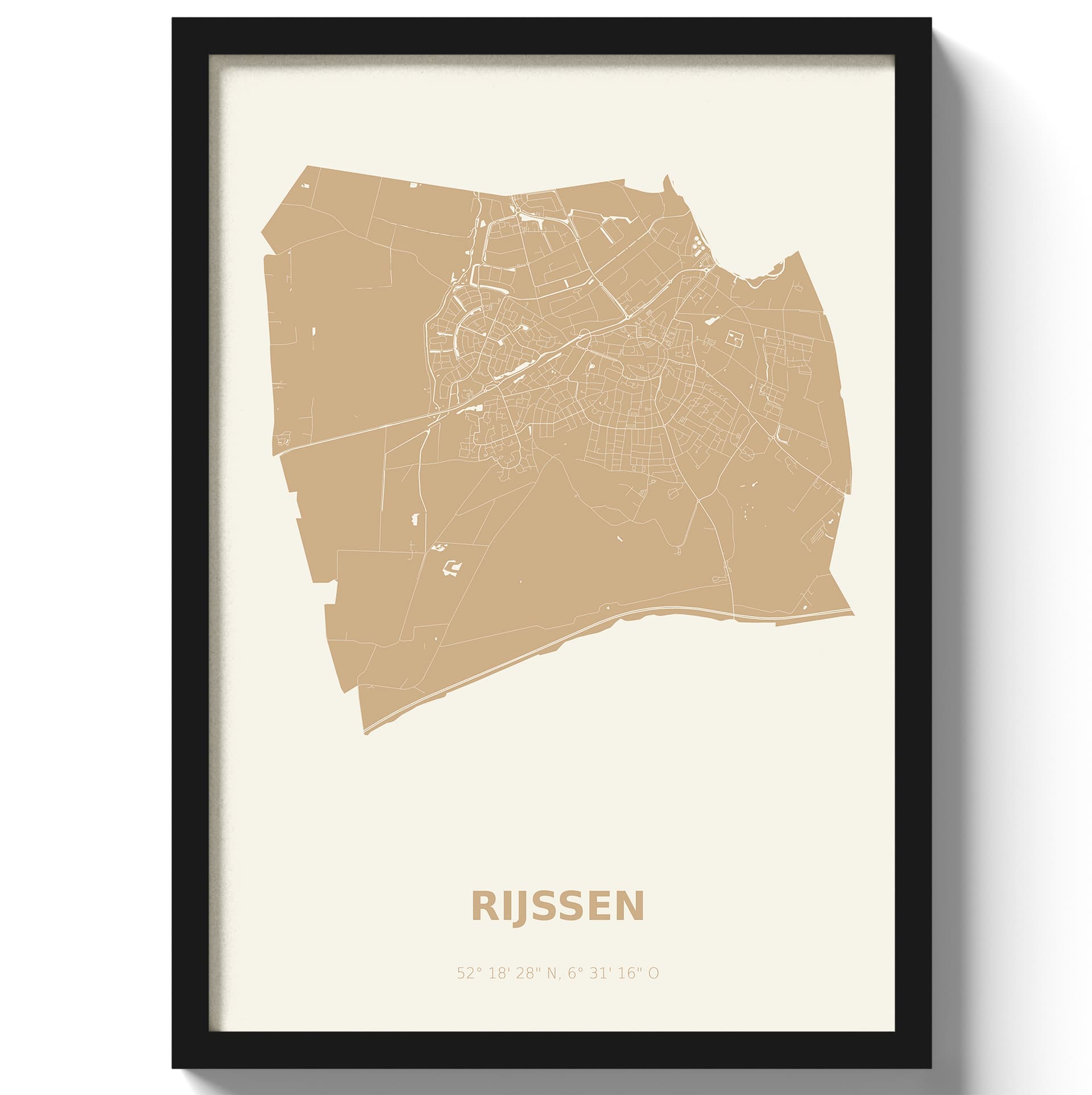 Poster Rijssen - Beige