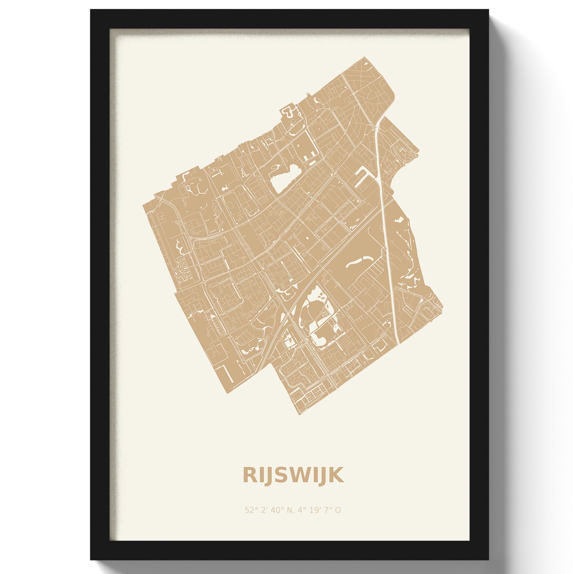 Poster Rijswijk - Beige