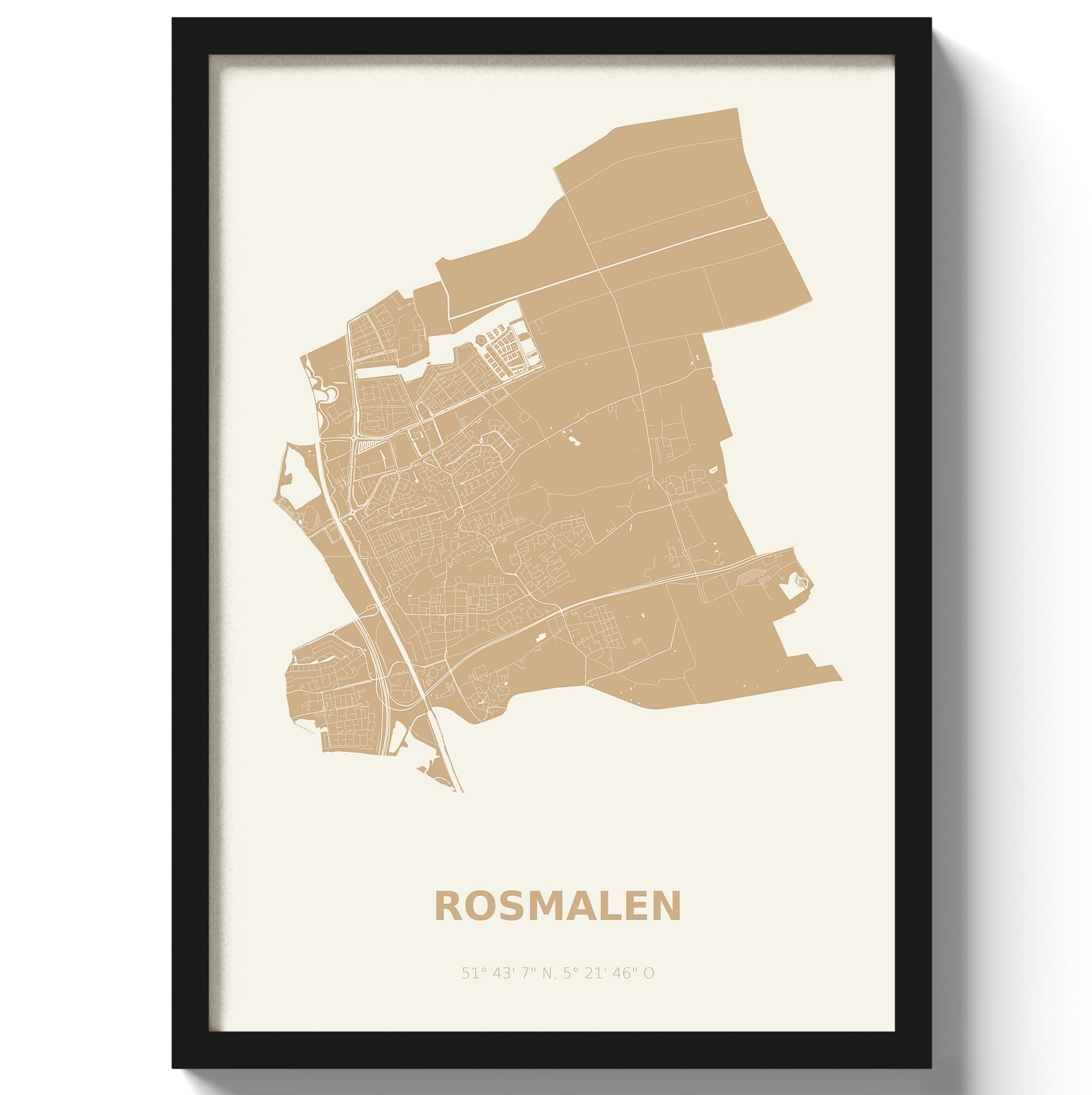 Poster Rosmalen - Beige