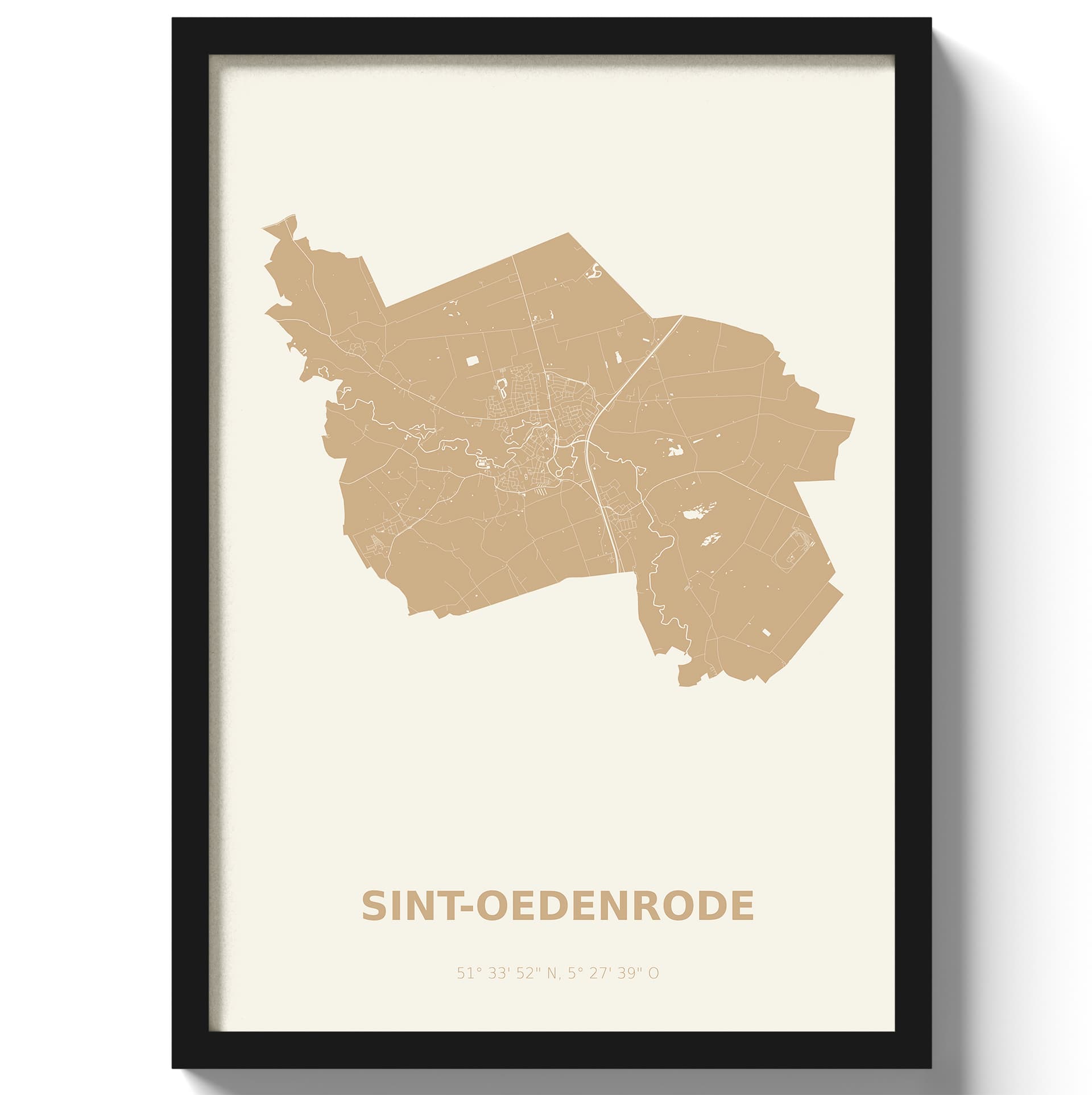 Poster Sint-Oedenrode - Beige