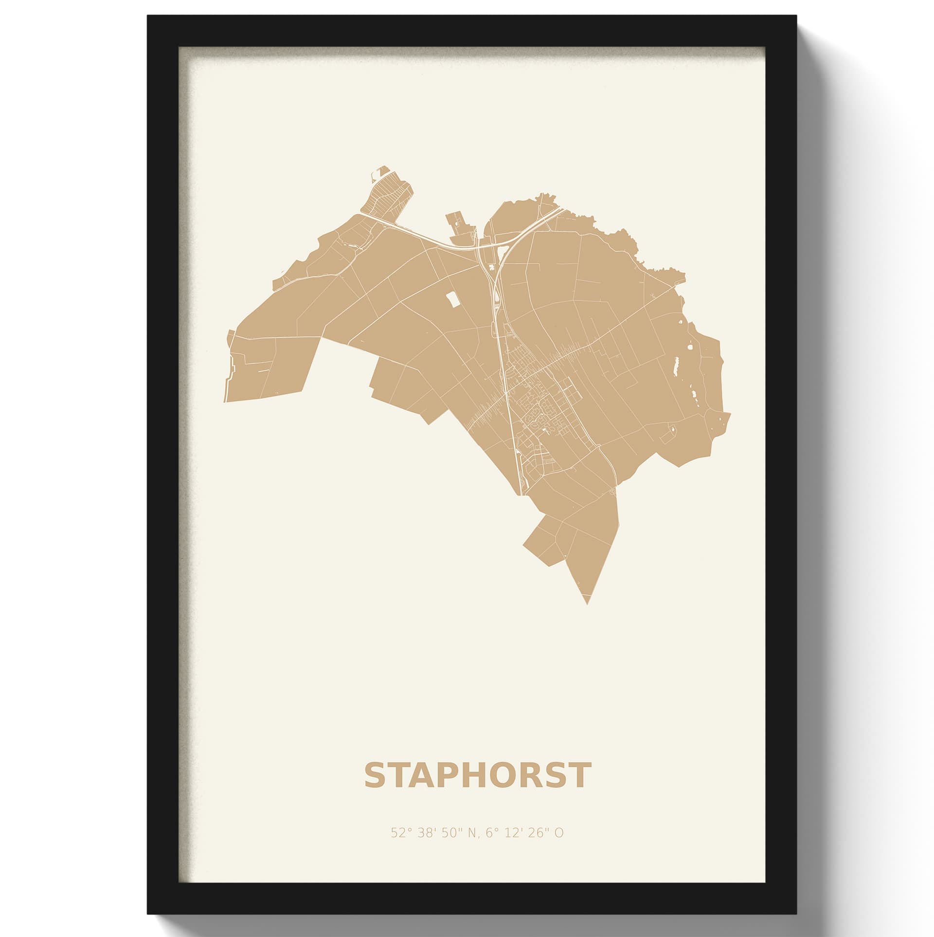 Poster Staphorst - Beige