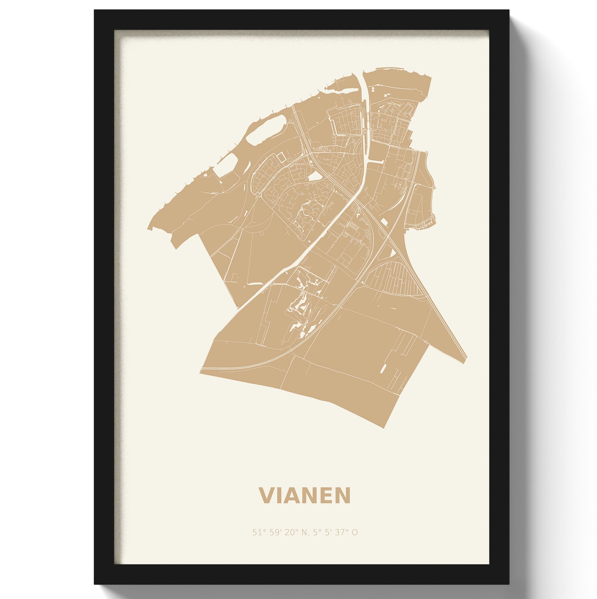 Poster Vianen - Beige