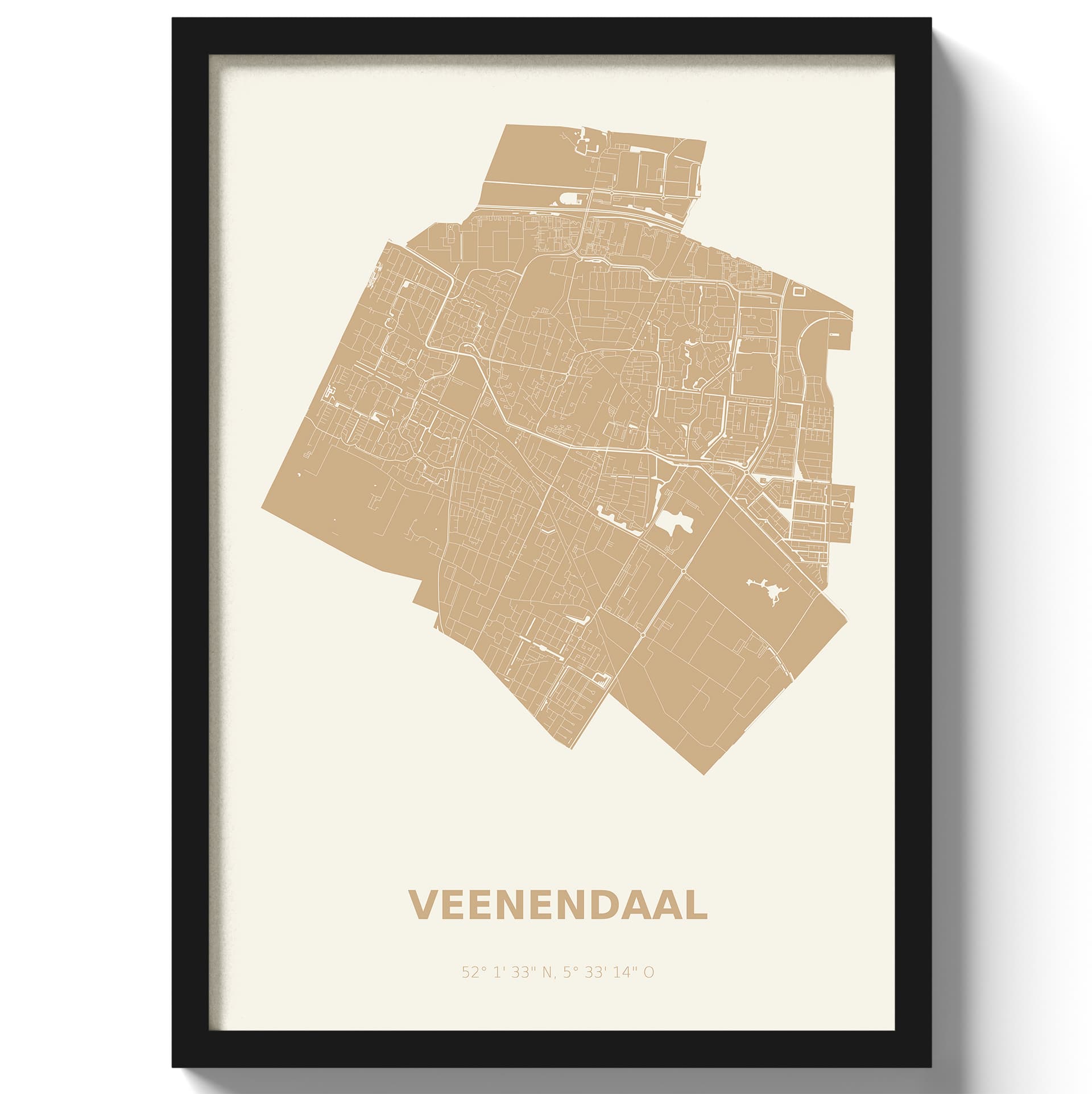 Poster Veenendaal - Beige