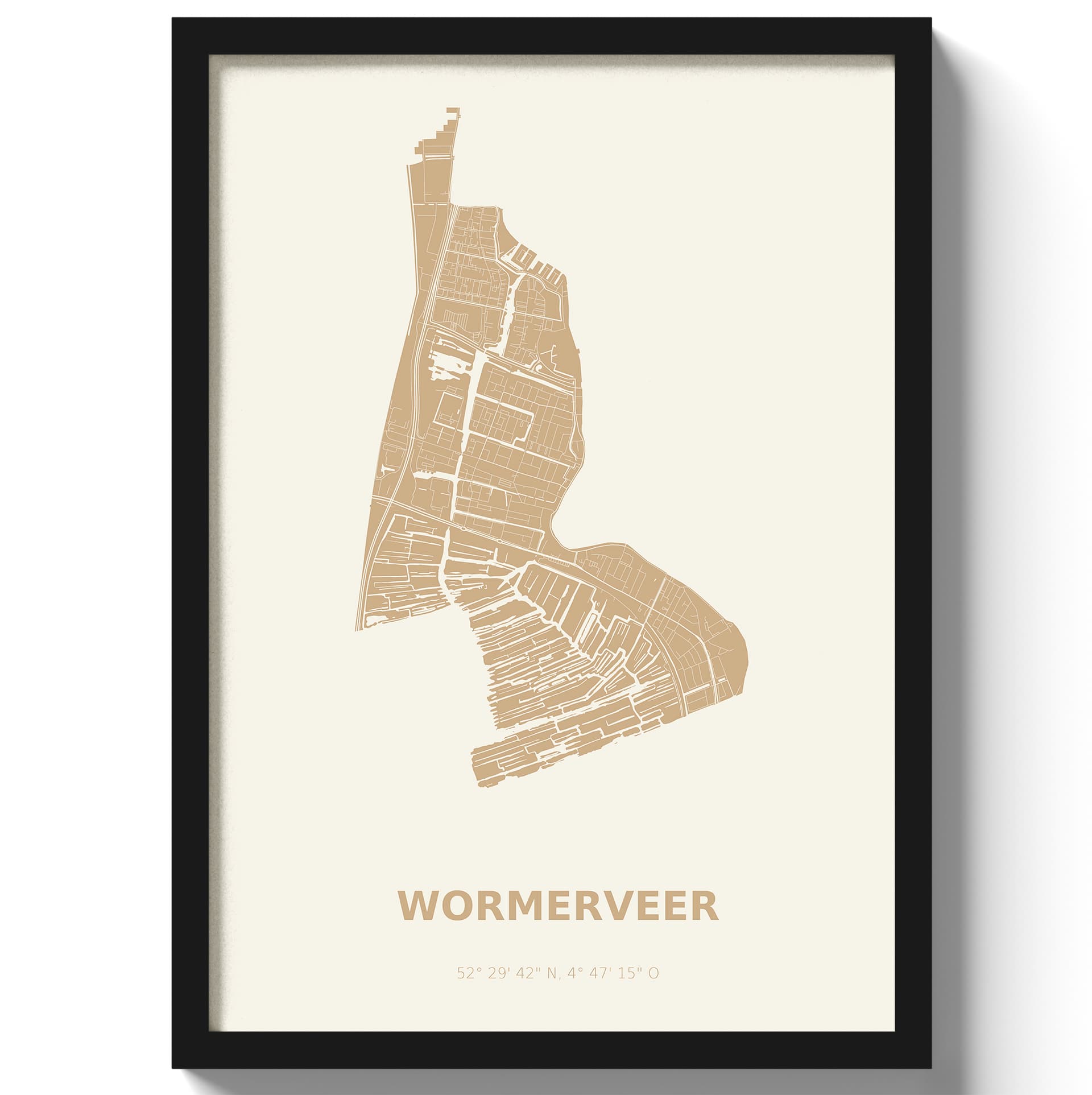 Poster Wormerveer - Beige